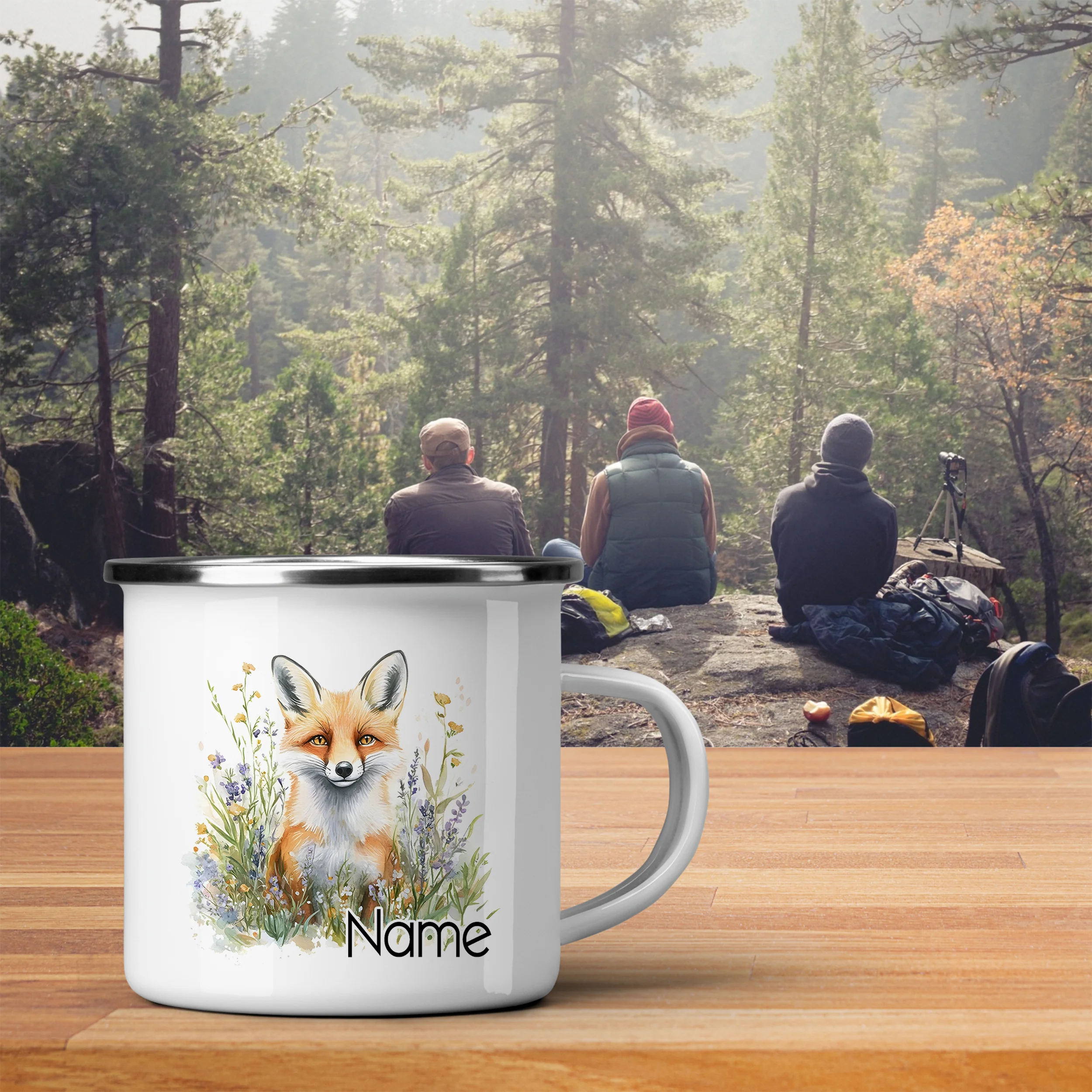 Emaille Becher Fuchs - Image 3