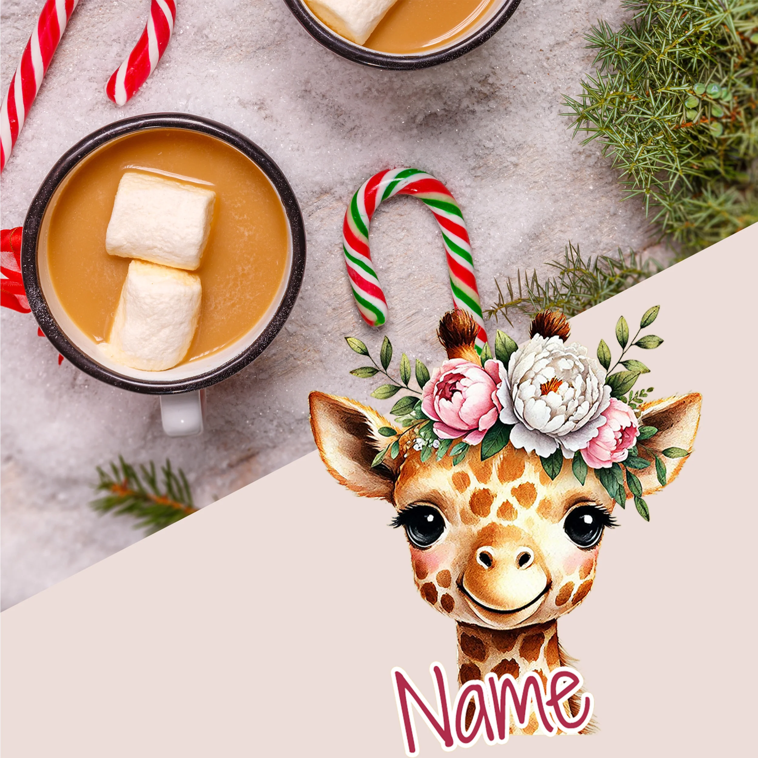 Emaille Becher Giraffe - Image 2