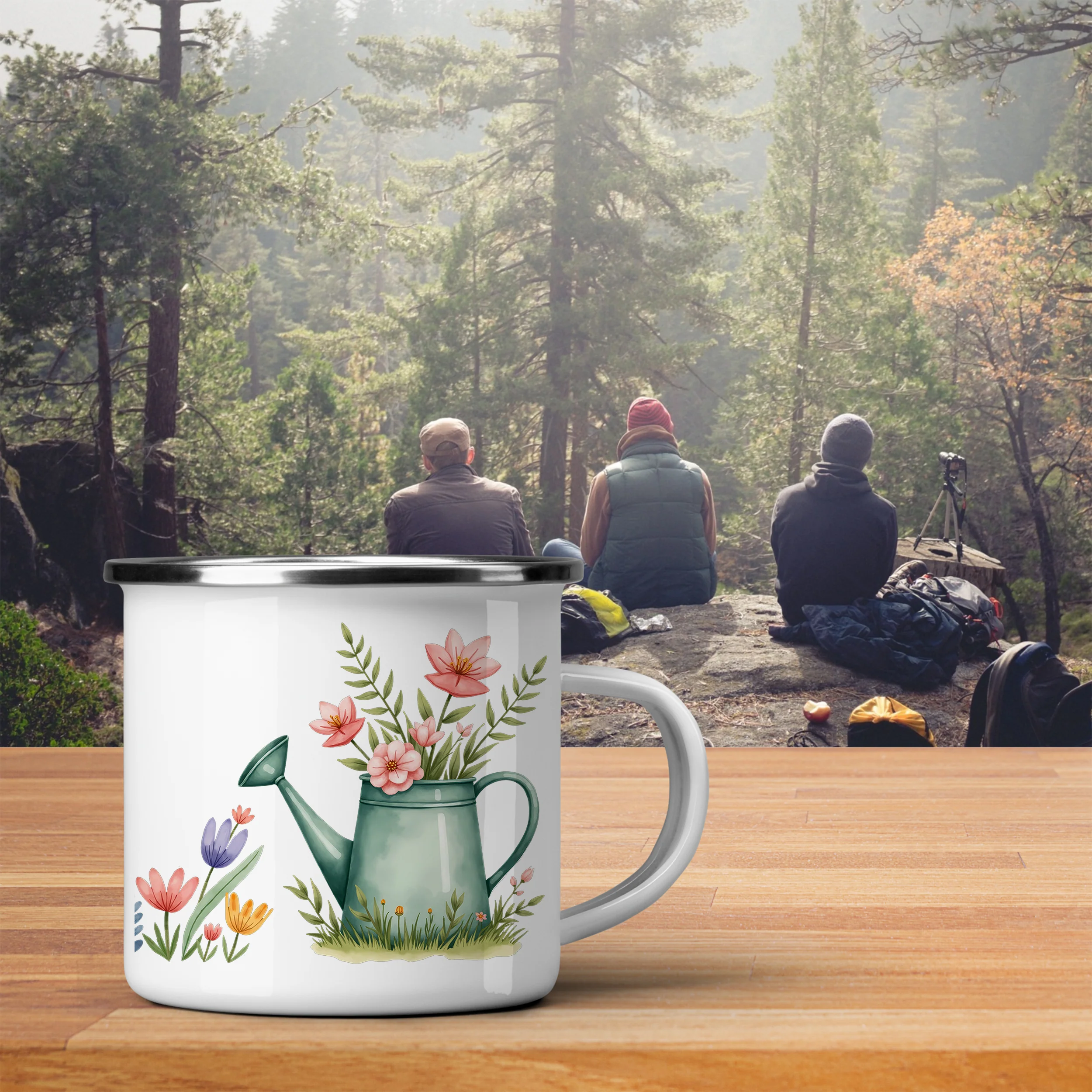 Emaille Becher mit Blumenmotiv - Für blühende Momente - Image 3