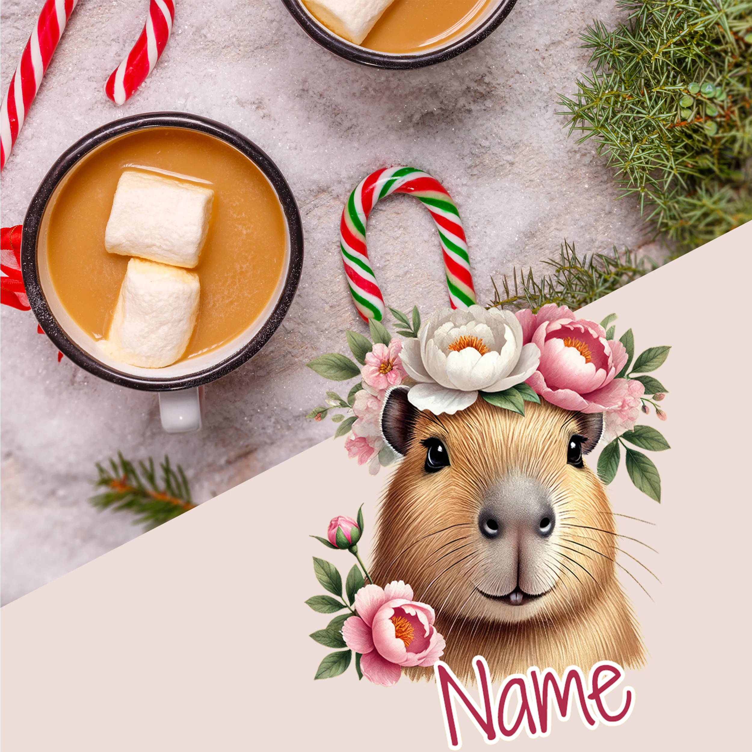 Emaille Becher mit Capybara - Image 2