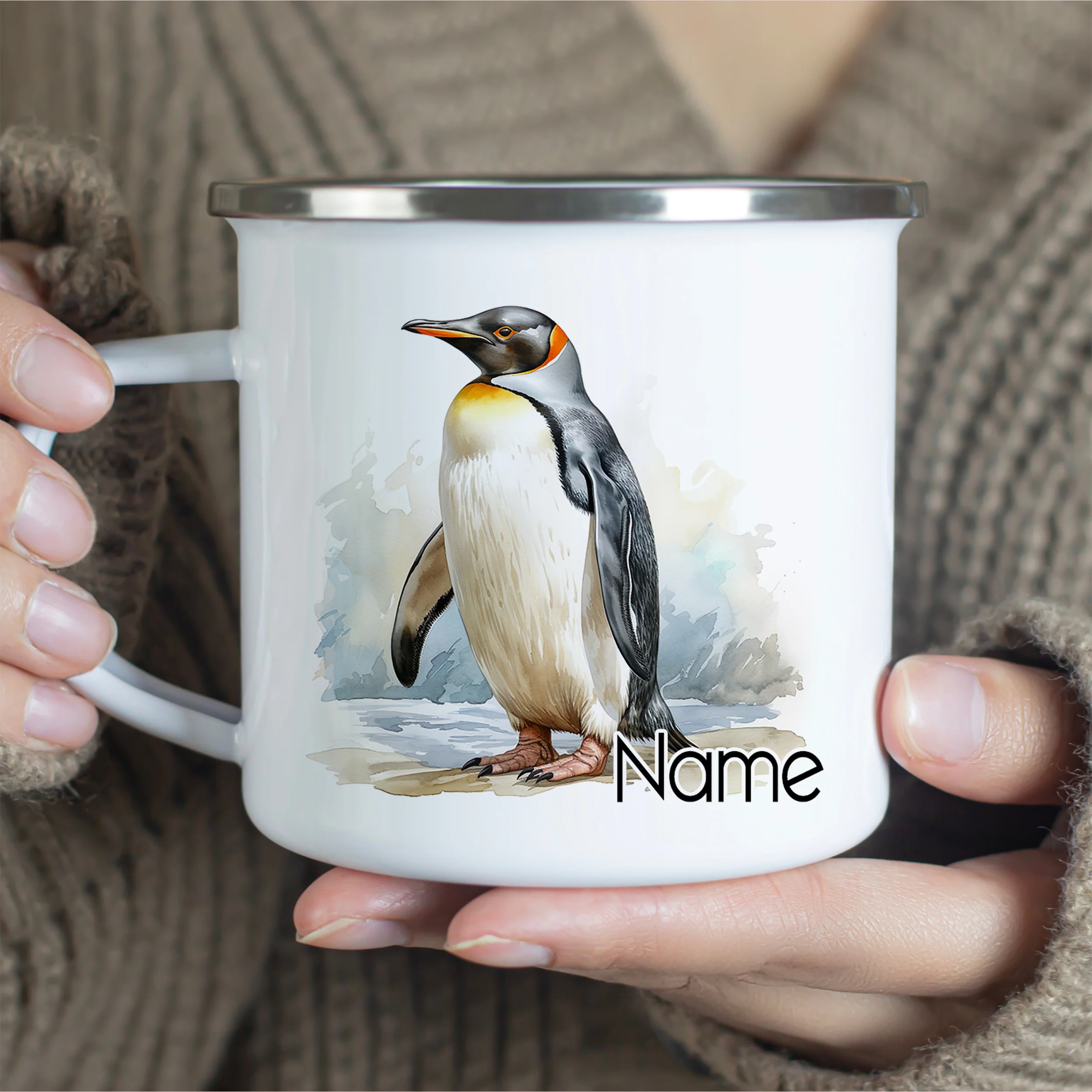 Emaille Becher Pinguin - Image 2