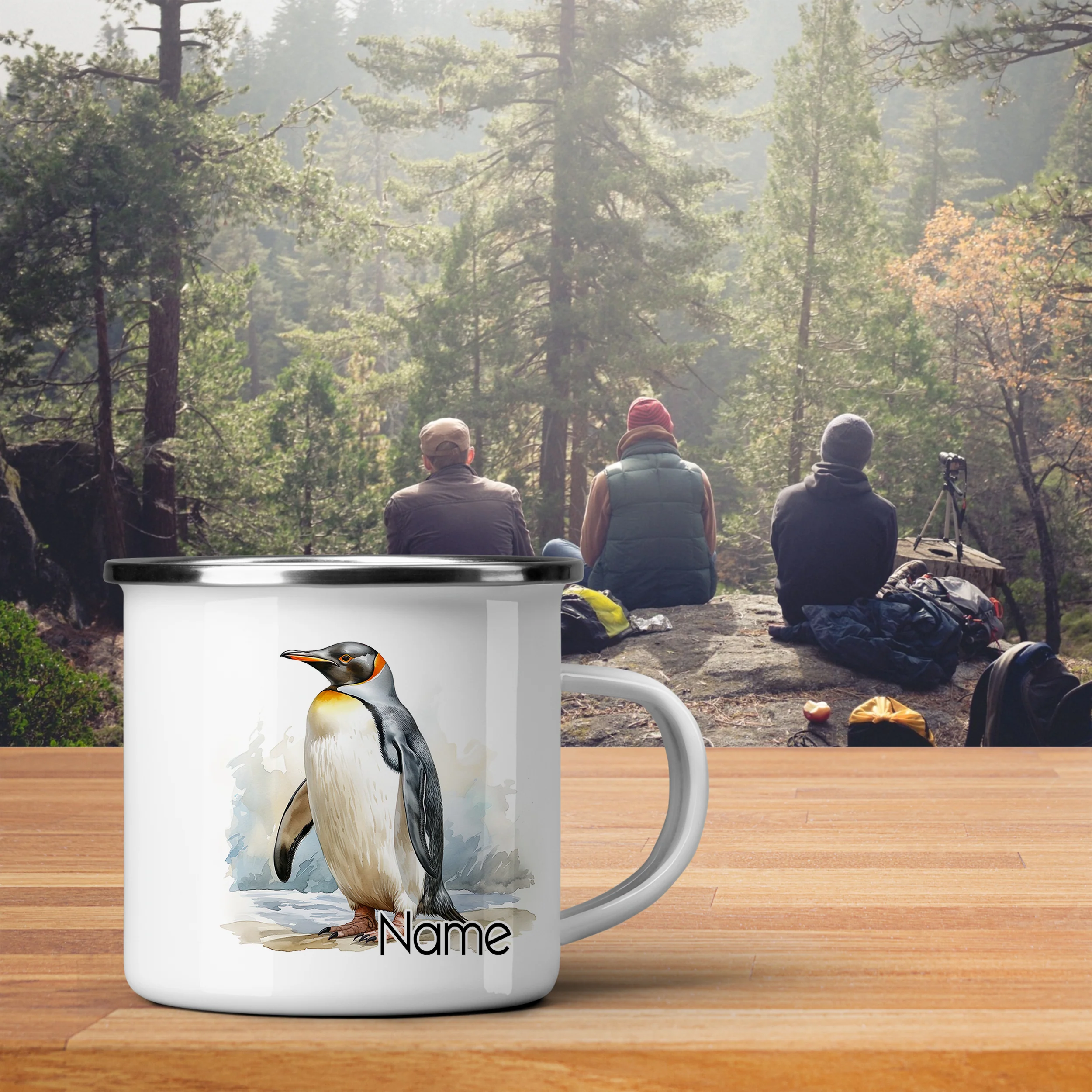 Emaille Becher Pinguin - Image 3