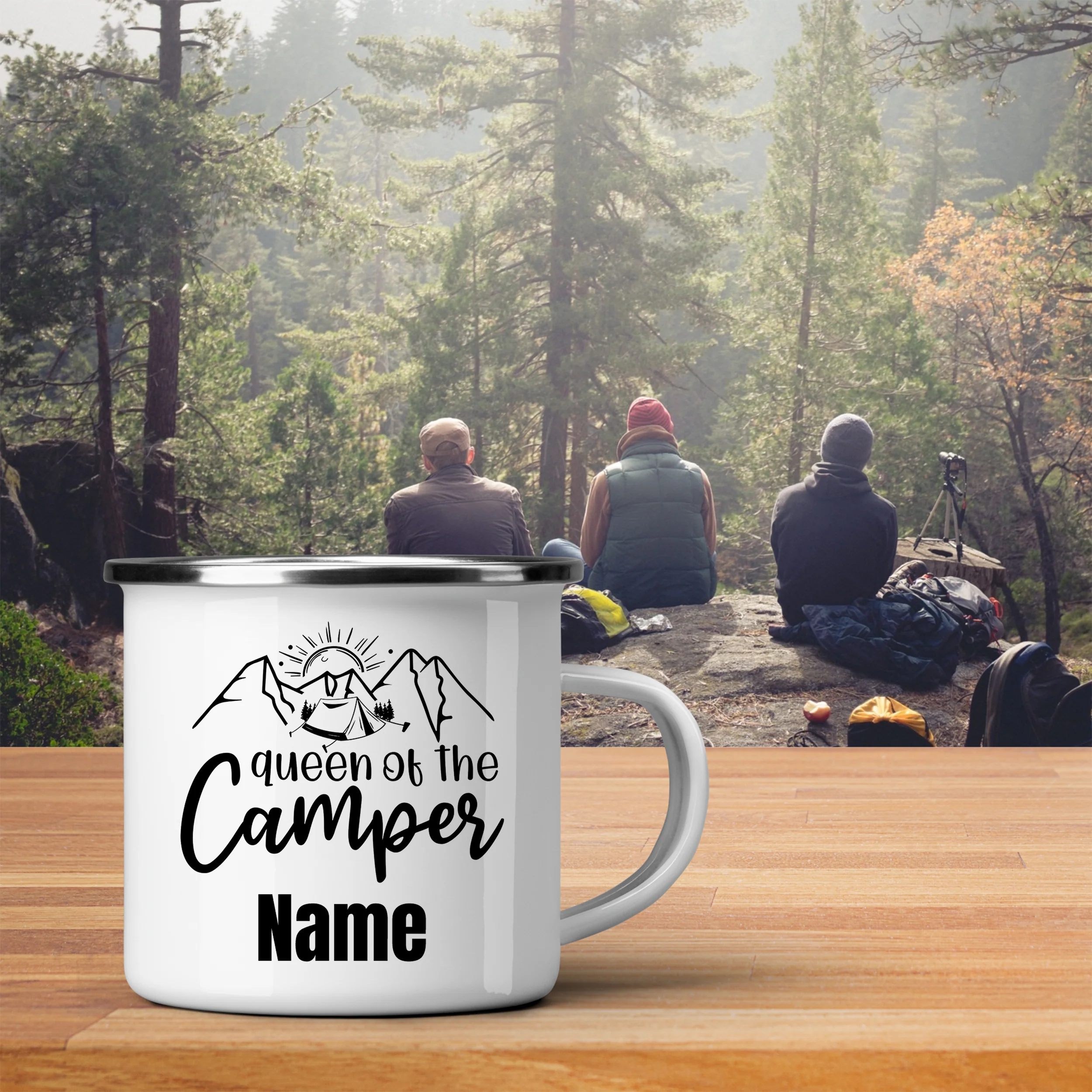 Emaille Becher Queen of the Camper - Image 3