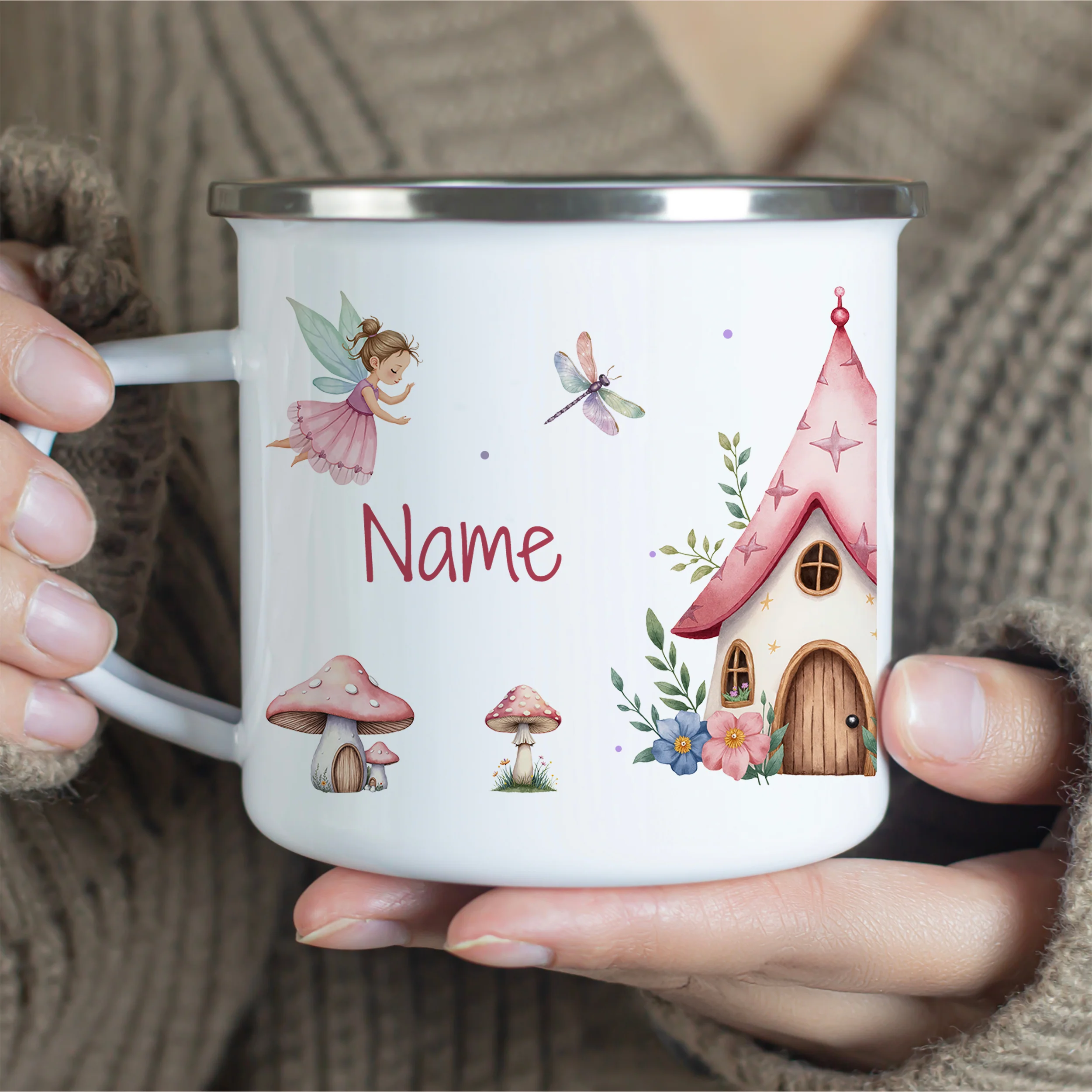 Emaille Tasse Feenwald - Image 2