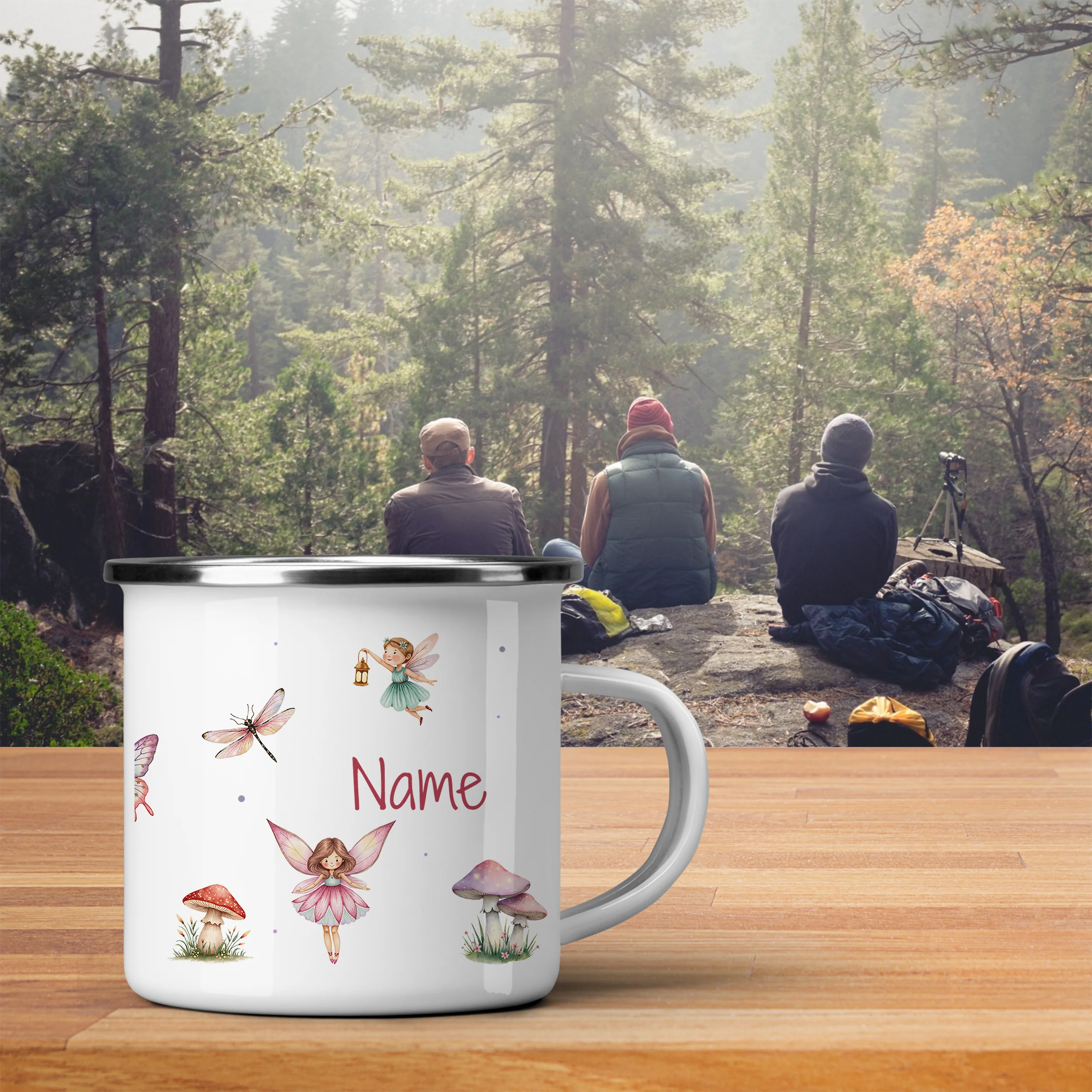 Emaille Tasse Feenwald - Image 3