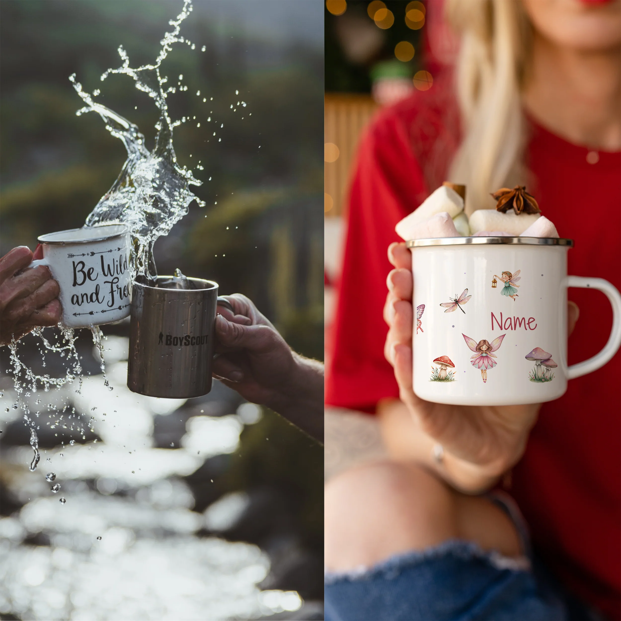 Emaille Tasse Feenwald - Image 4