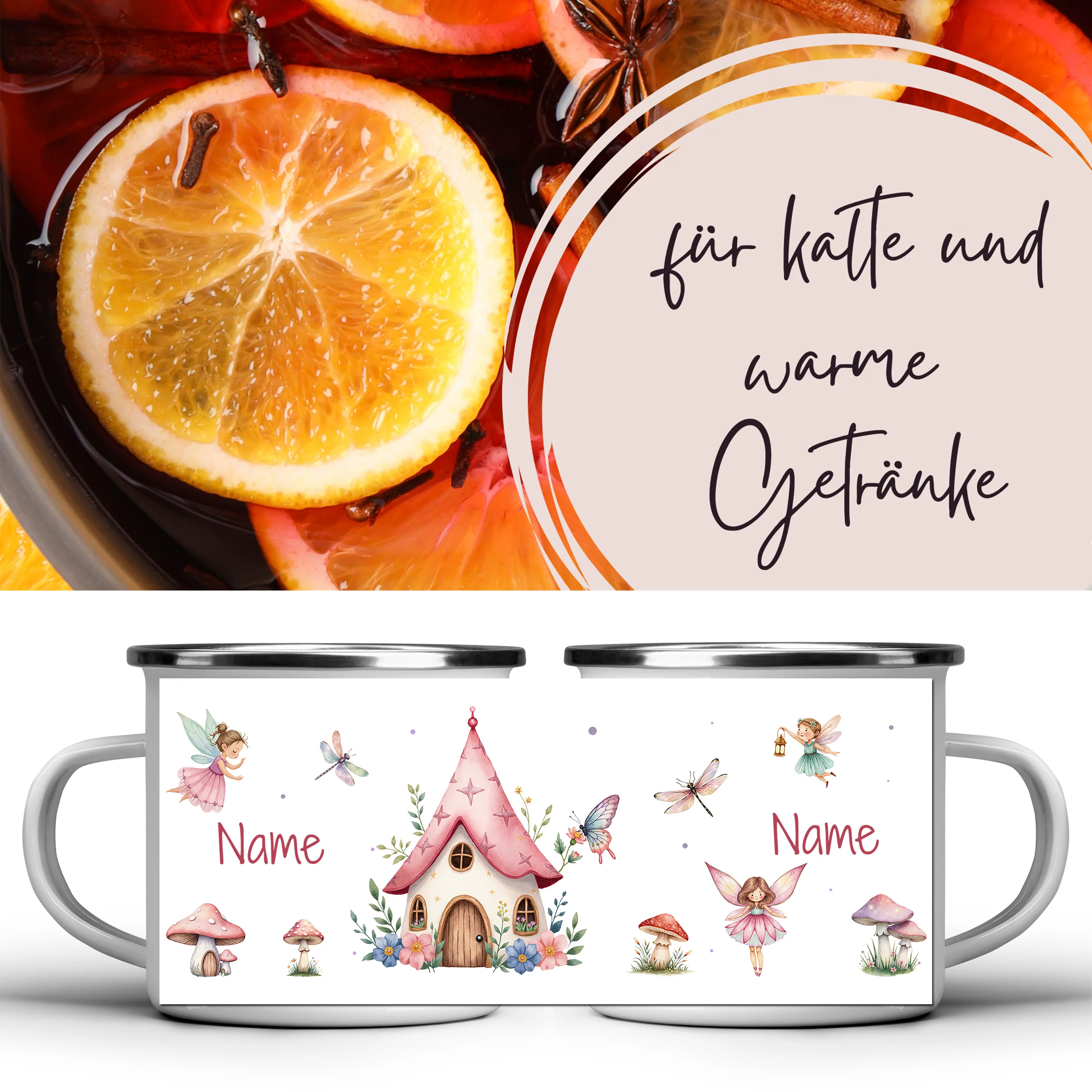 Emaille Tasse Feenwald - Image 5
