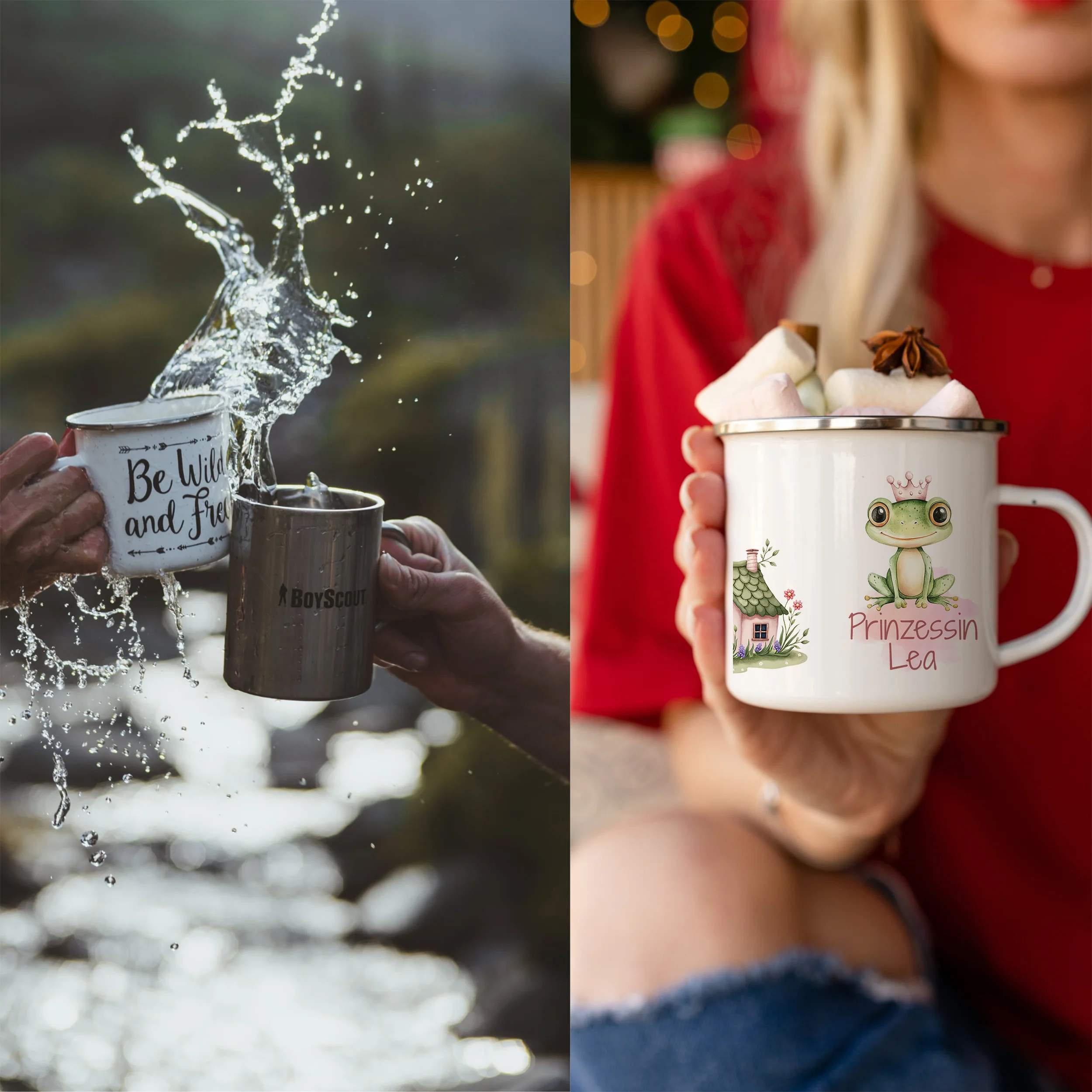 Emaille Tasse Prinzessin - Image 4