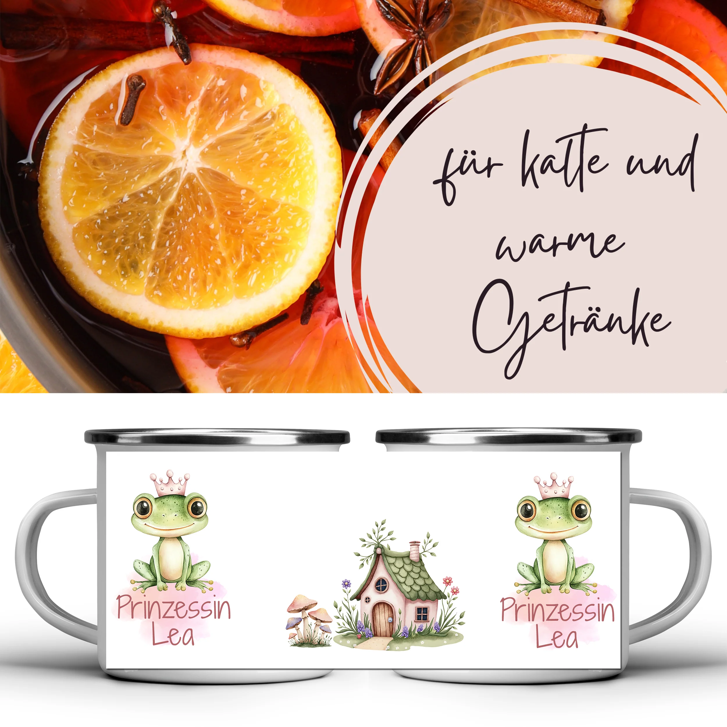 Emaille Tasse Prinzessin - Image 5