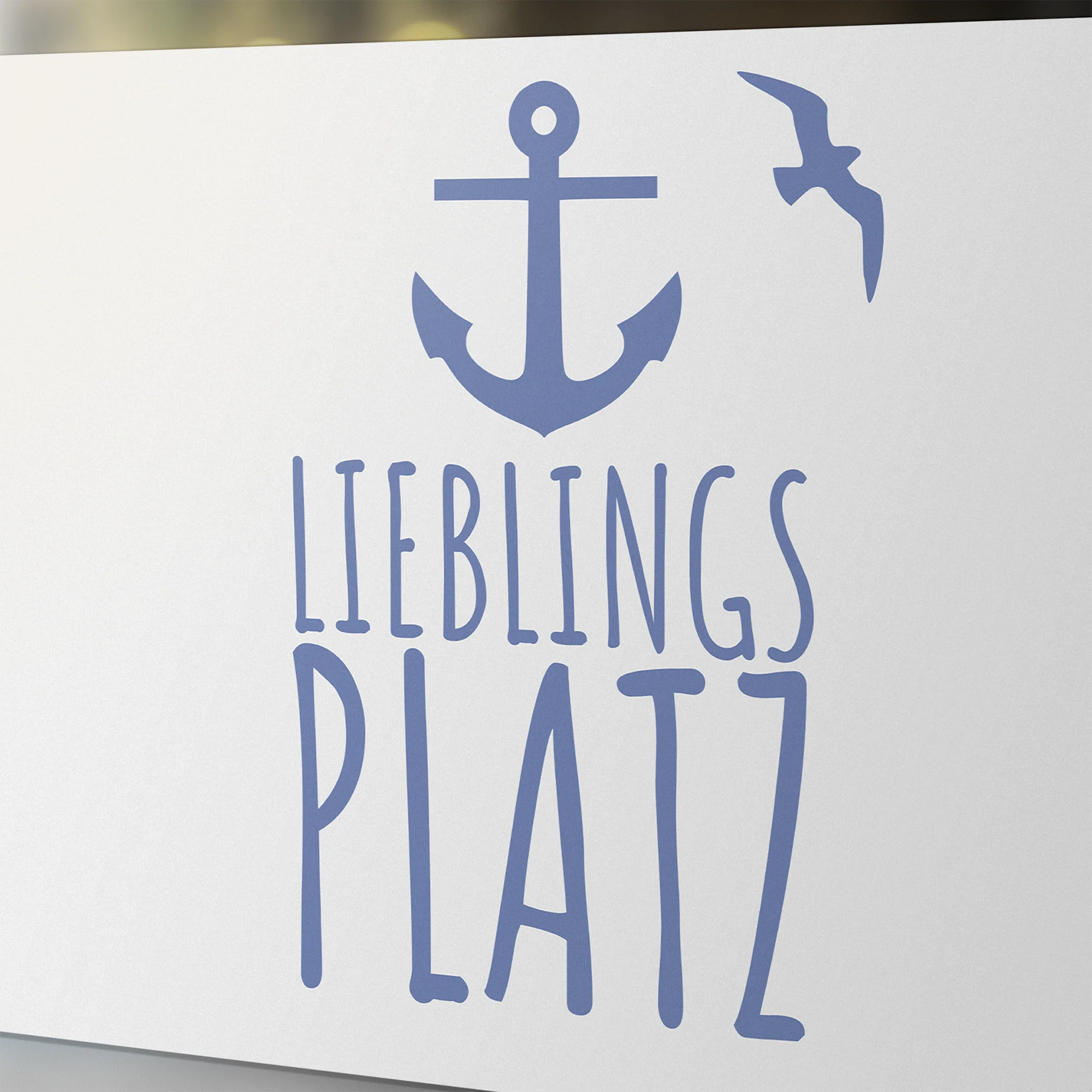 Fensterfolie Anker mit Spruch „Lieblingsplatz“ - Image 2