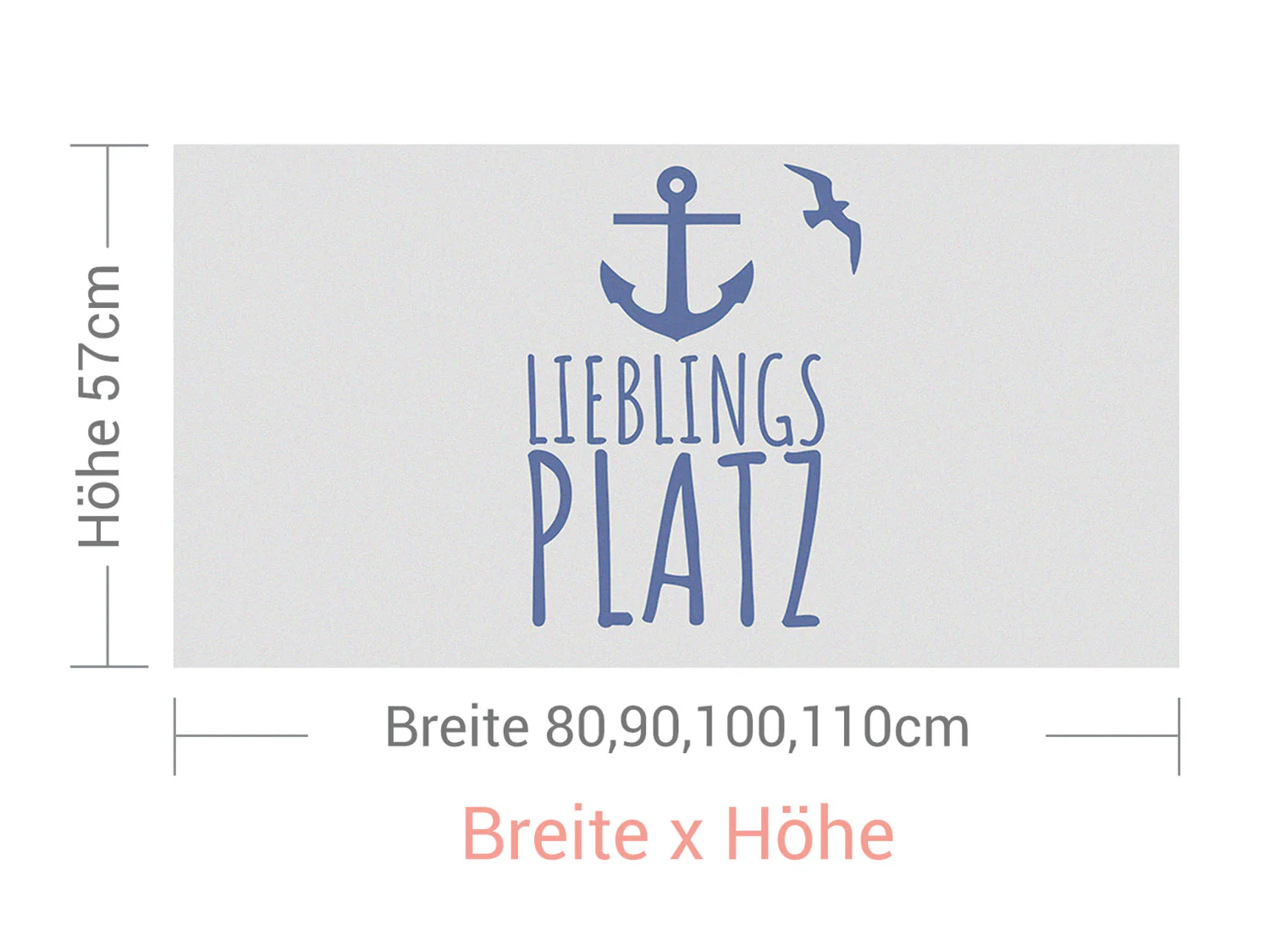 Fensterfolie Anker mit Spruch „Lieblingsplatz“ - Image 5
