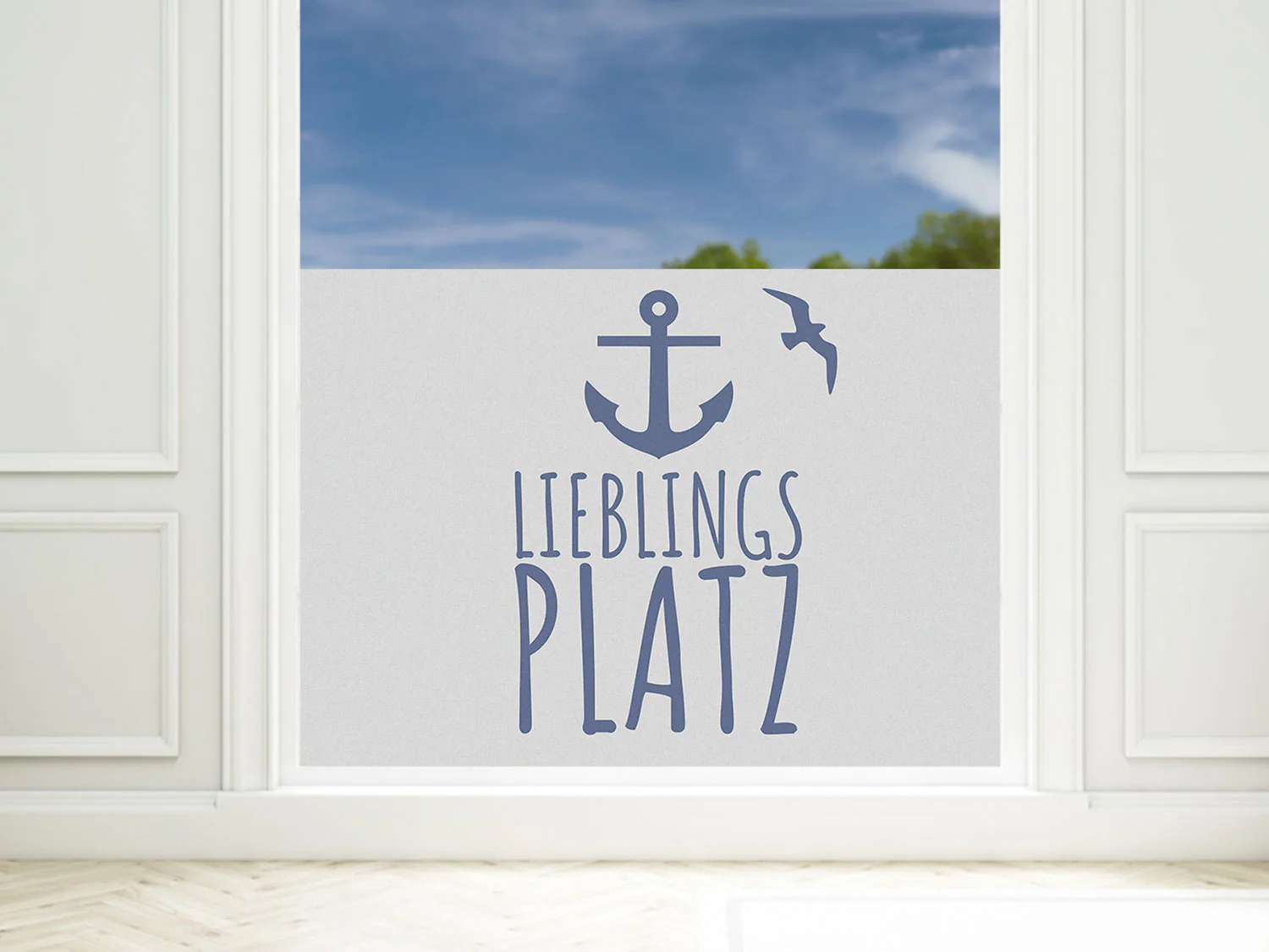 Fensterfolie Anker mit Spruch „Lieblingsplatz“ - Image 6