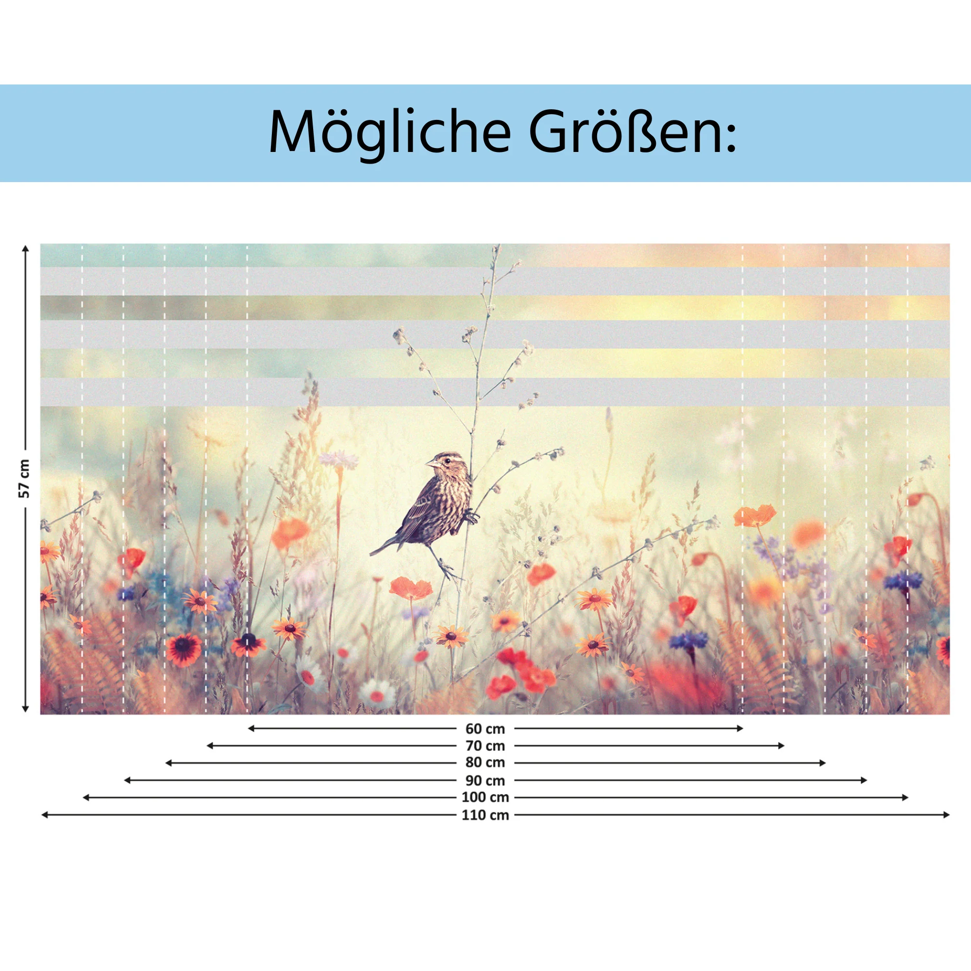 Fensterfolie Blumen - Image 3