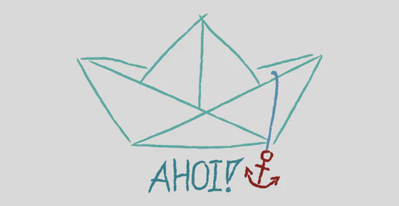 Fensterfolie Boot mit „Ahoj“ - Image 4