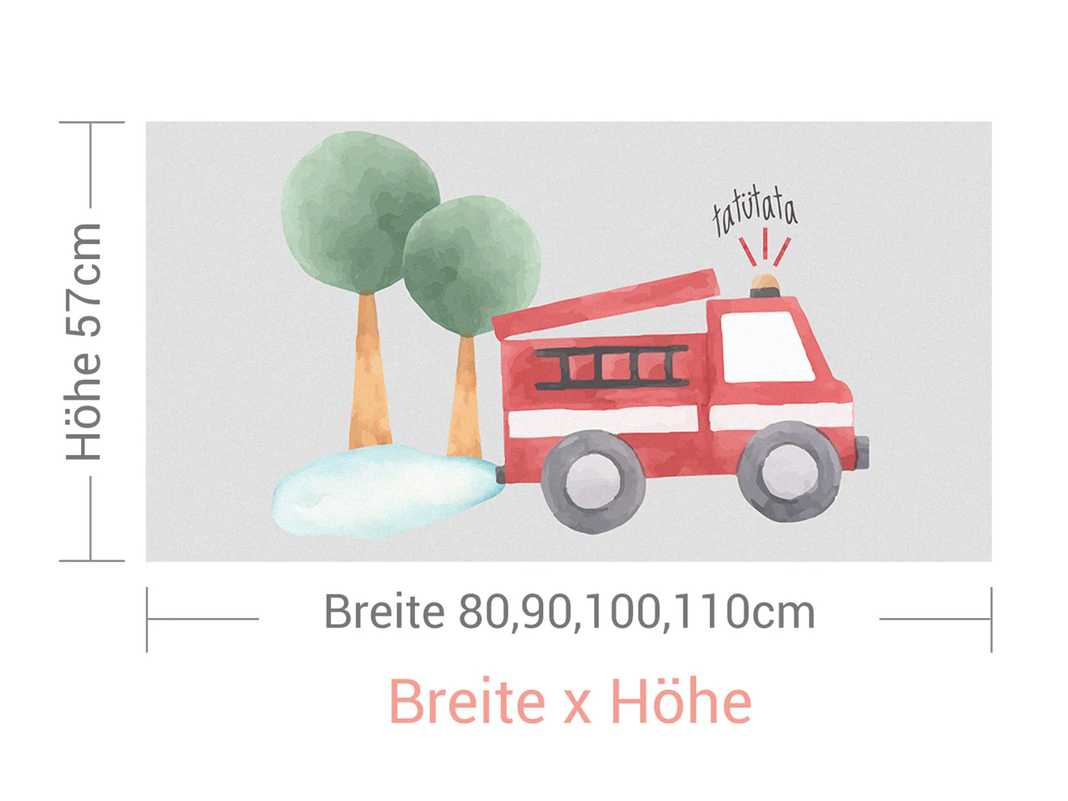Fensterfolie Feuerwehrauto - Image 3
