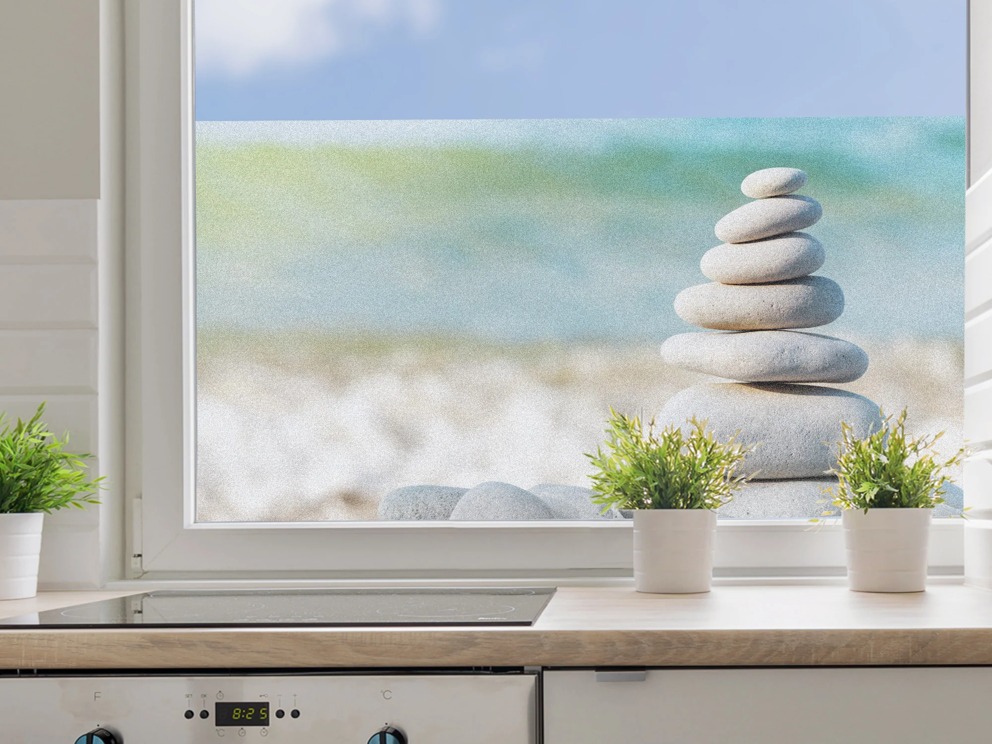 Fensterfolie Steine am Strand - Image 3