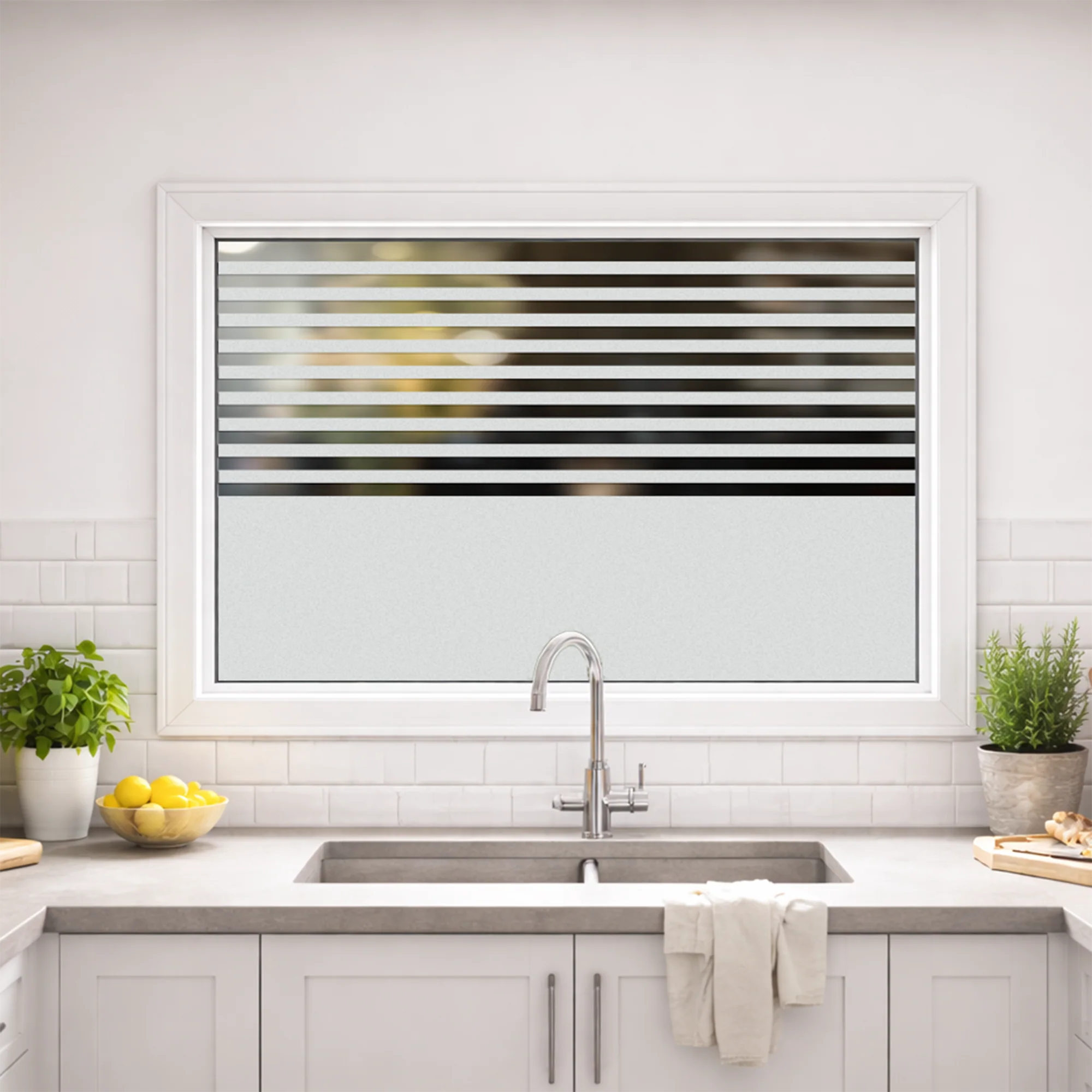 Fensterfolie mit Streifenmotiv - Image 4