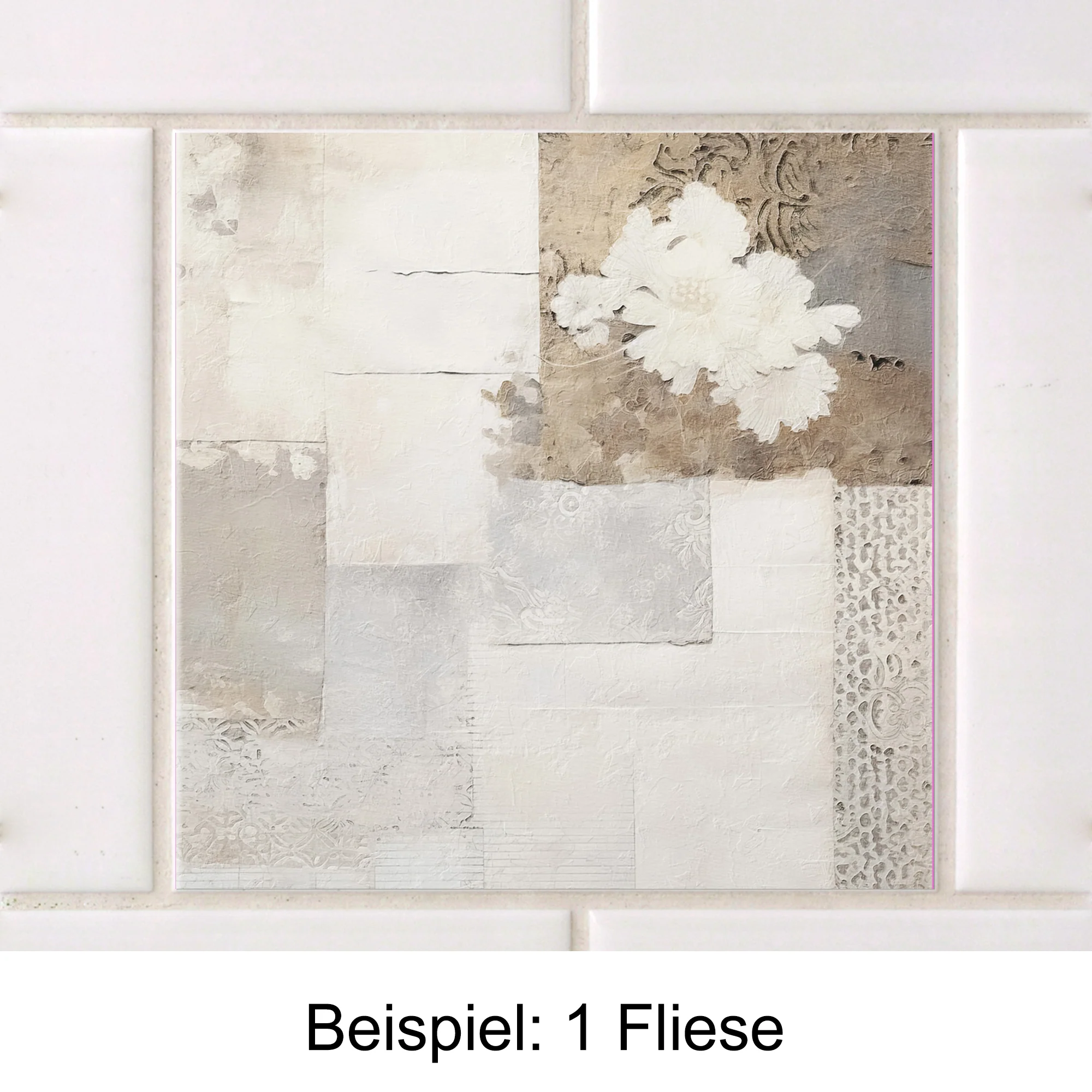 Fliesenaufkleber Beige-Muster - Image 3