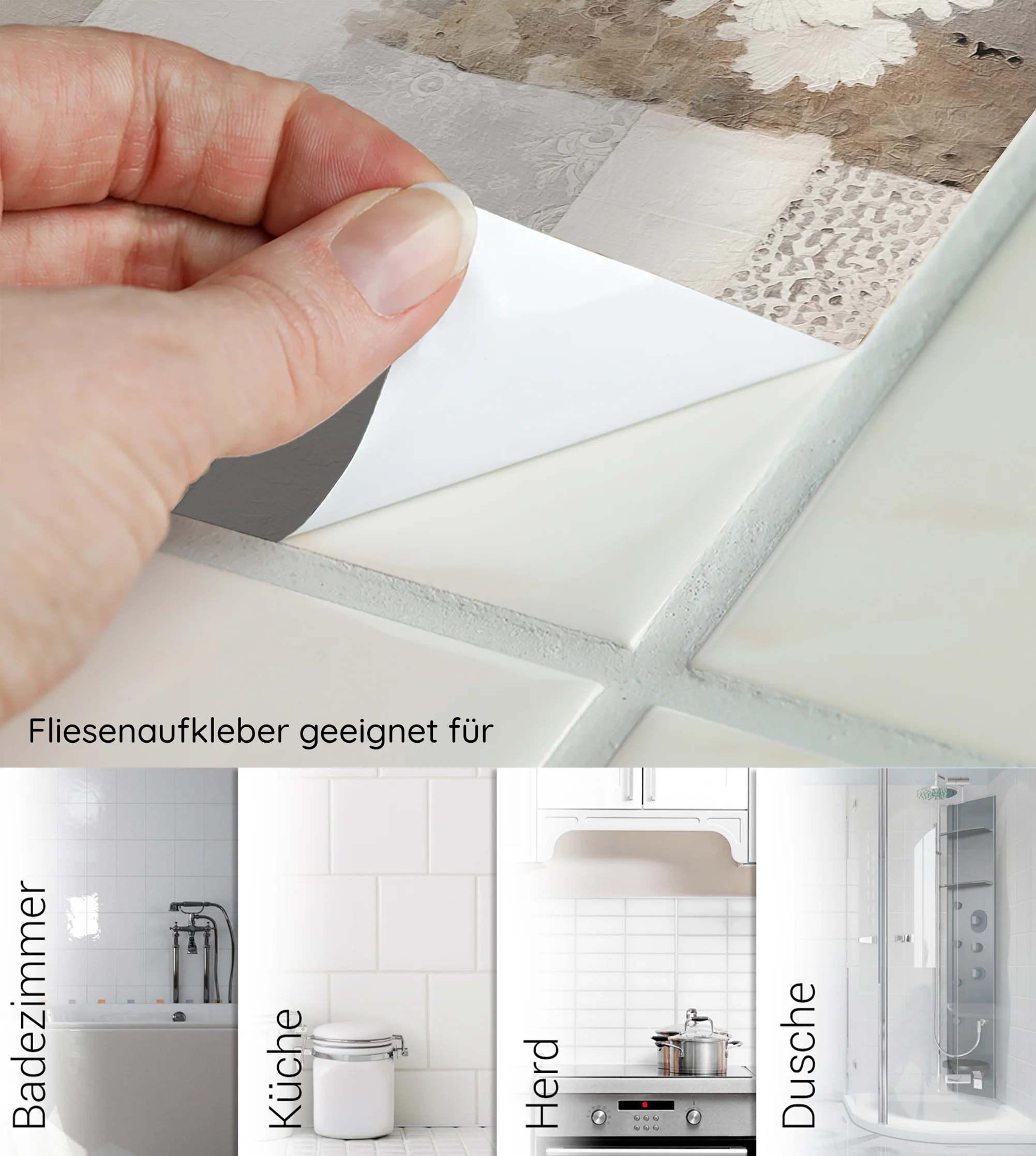 Fliesenaufkleber Beige-Muster - Image 6