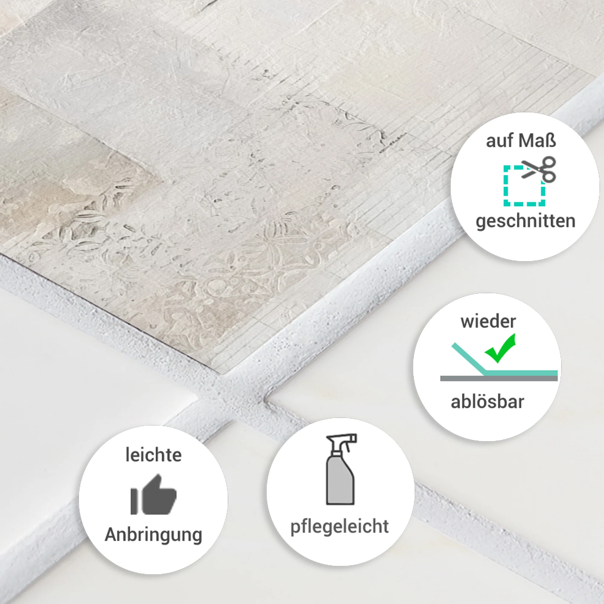 Fliesenaufkleber Beige-Muster - Image 7