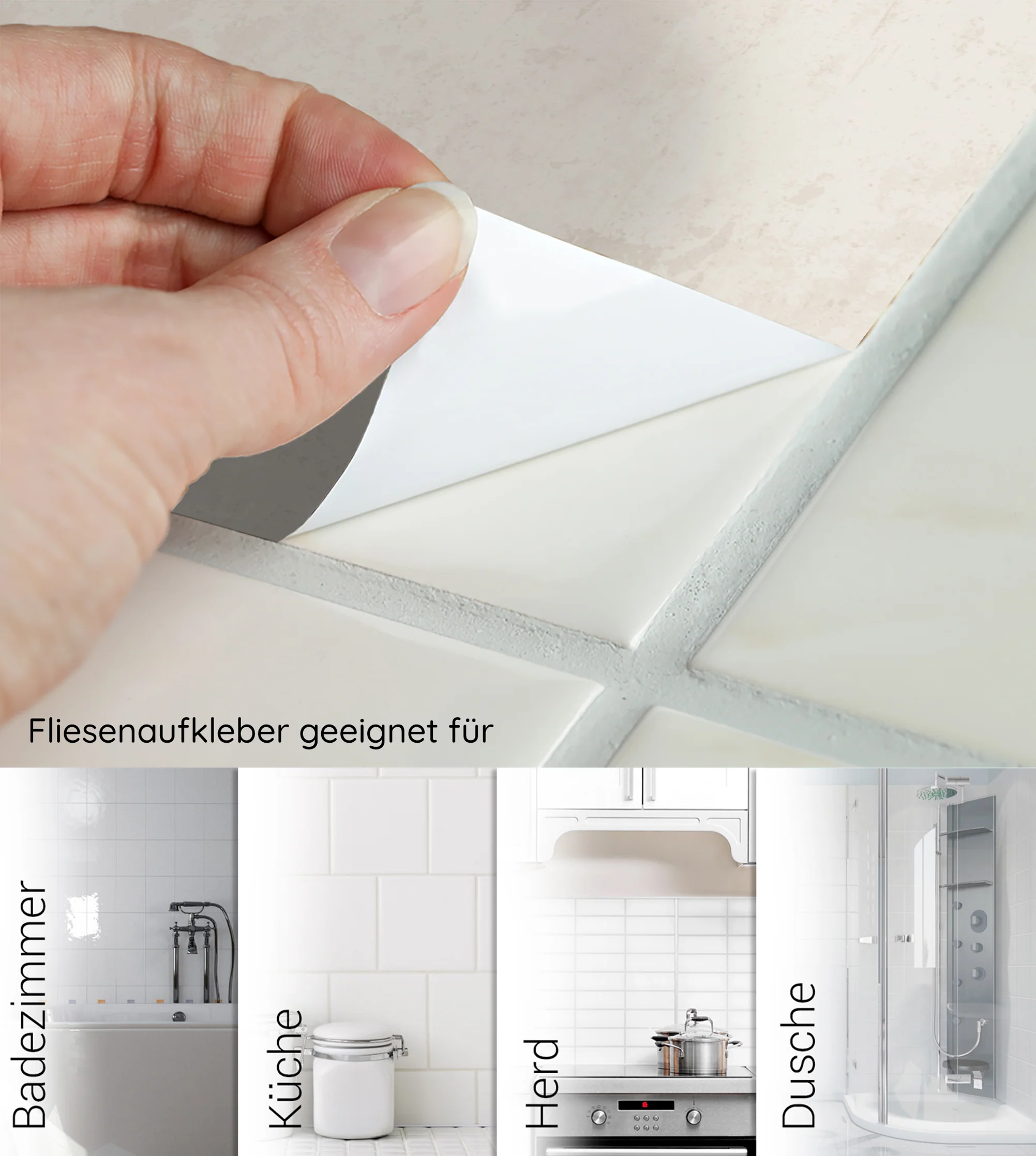 Fliesenaufkleber Beige, Sand und Hellgrau - Image 6