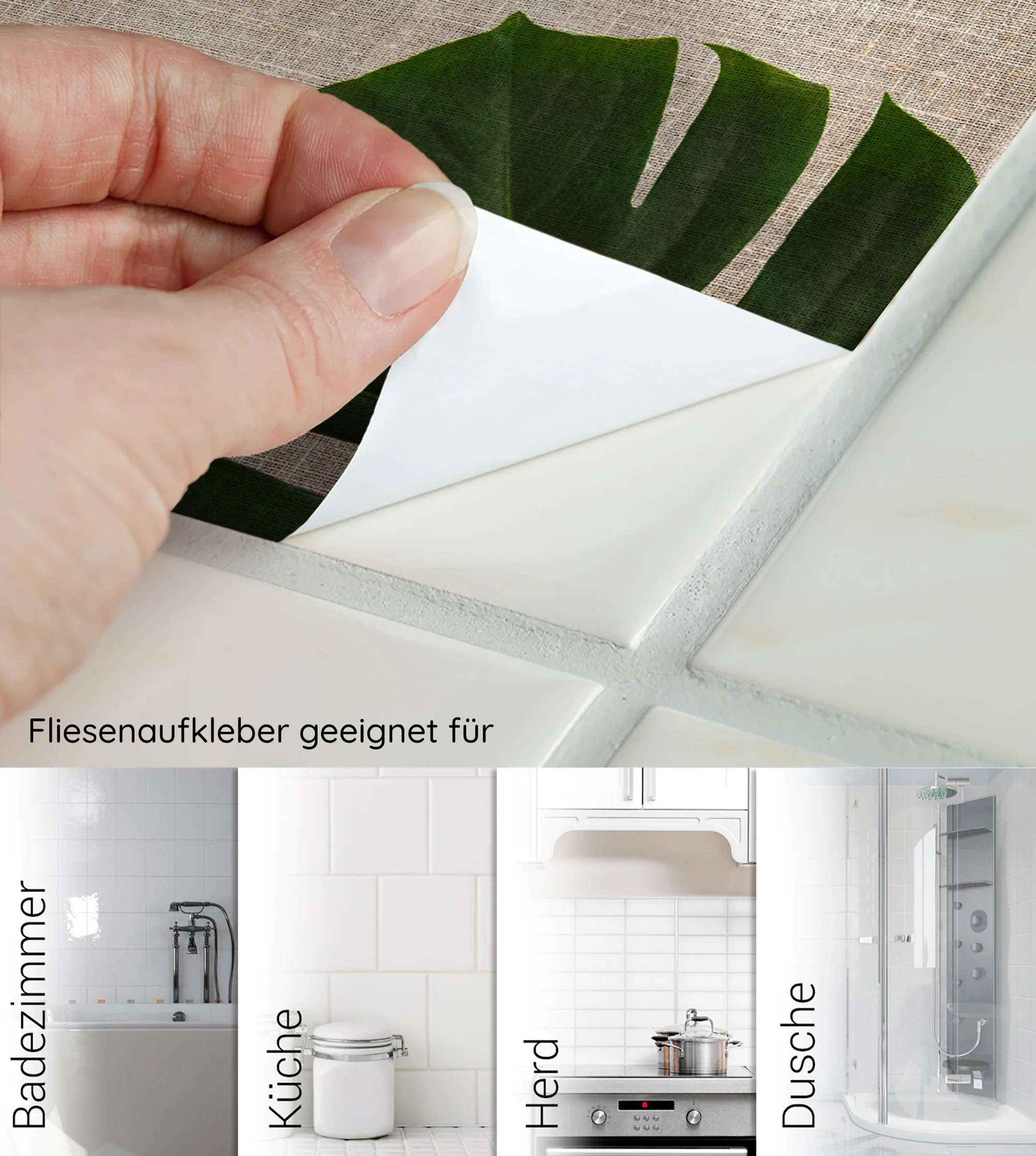 Fliesenaufkleber Blattmotiv - Image 6