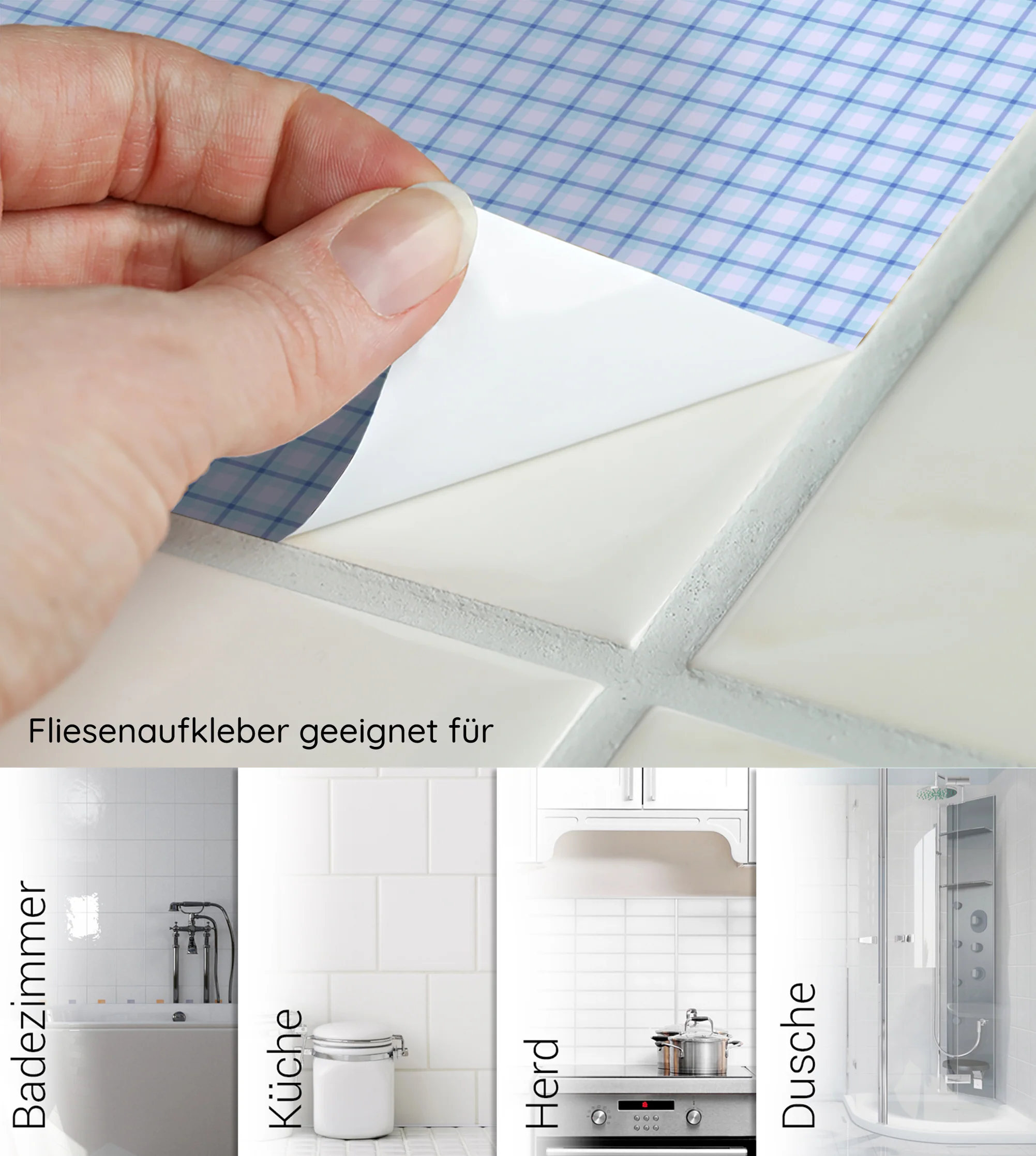 Fliesenaufkleber Blau 30 Stück - Image 4