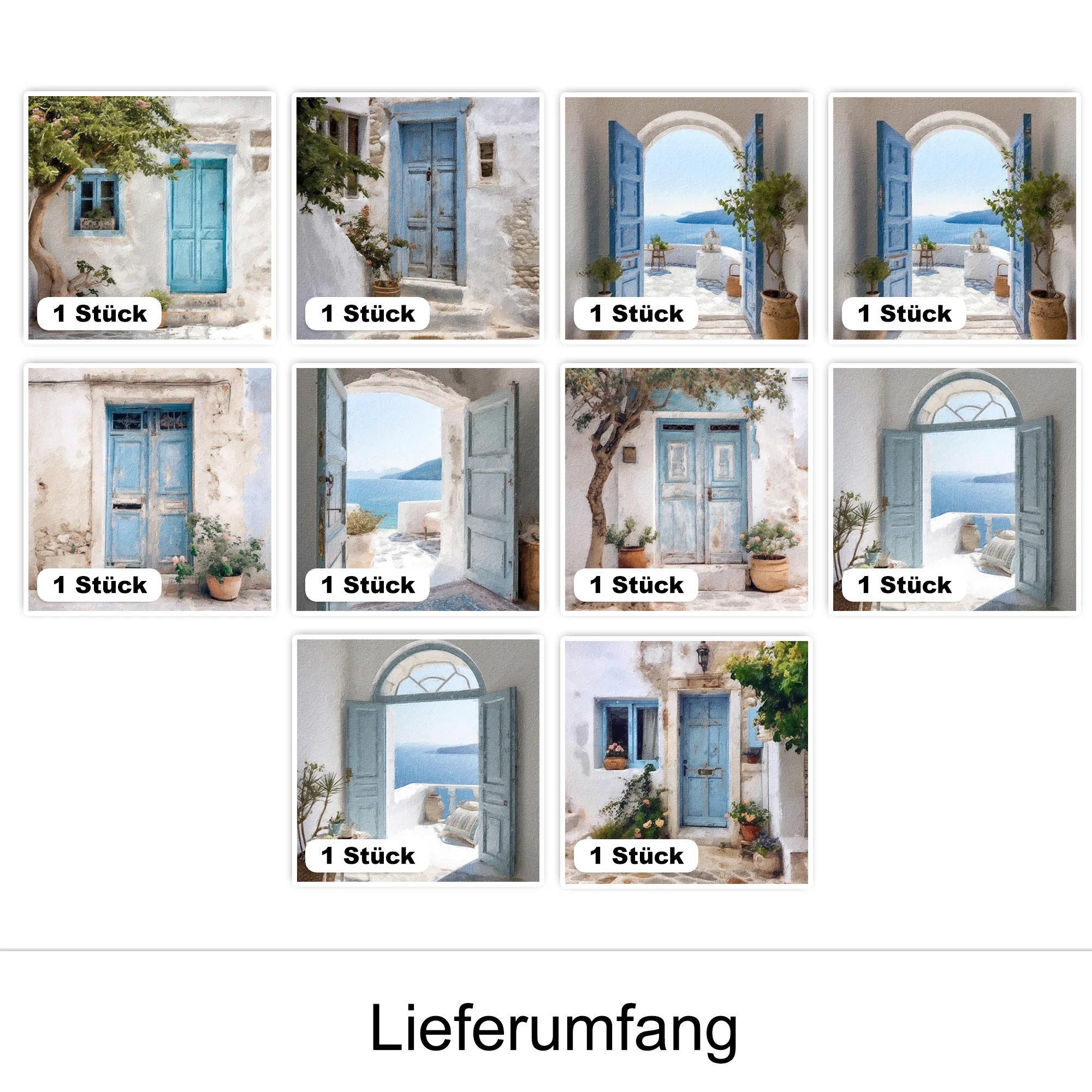 Fliesenaufkleber Blaue Tür - Image 2
