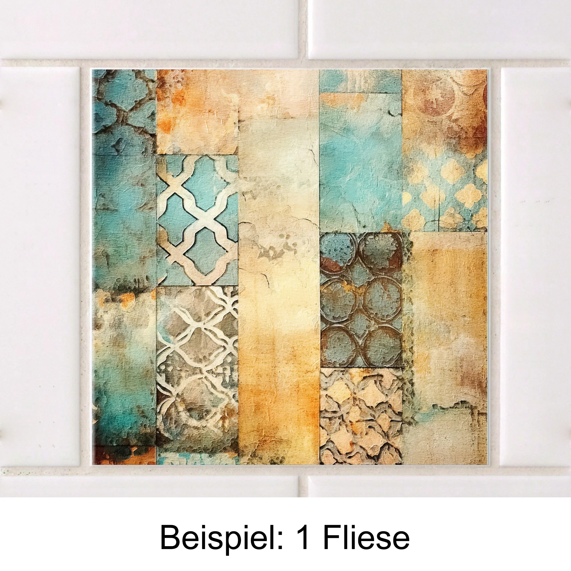 Fliesenaufkleber Boho-Muster - Image 3