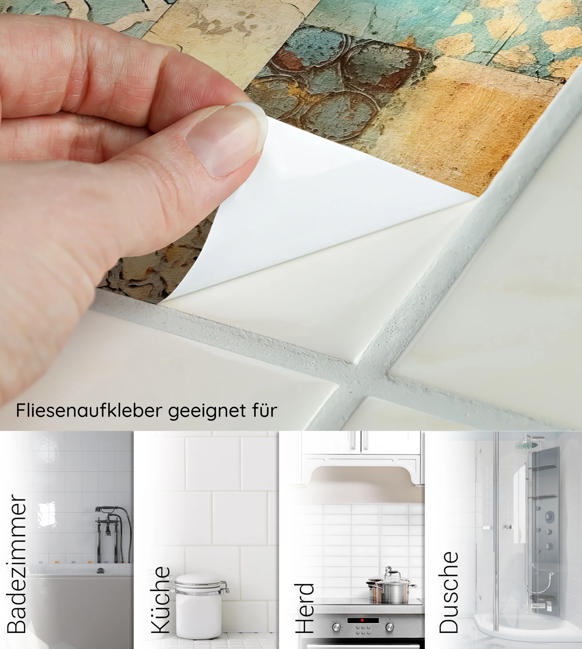 Fliesenaufkleber Boho-Muster - Image 6