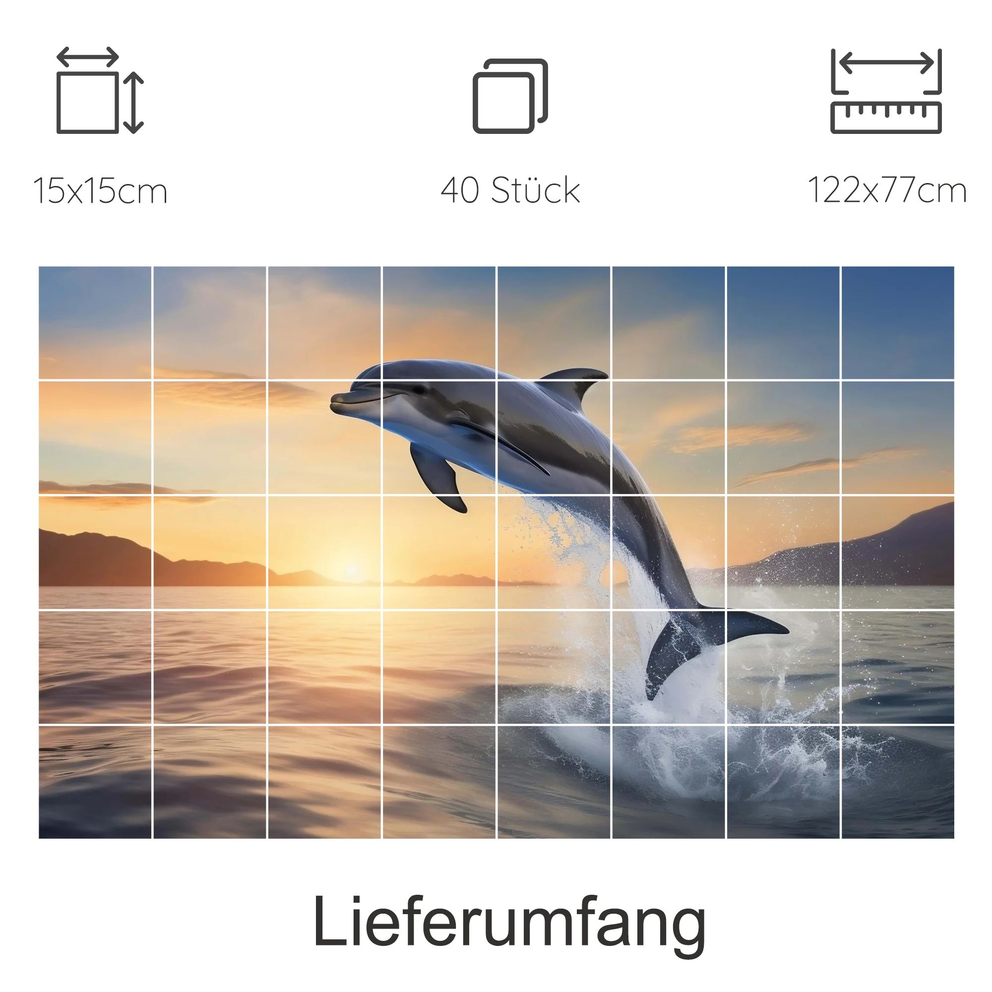 Fliesenaufkleber Delfin - Ein Sprung ins Glück - Image 11