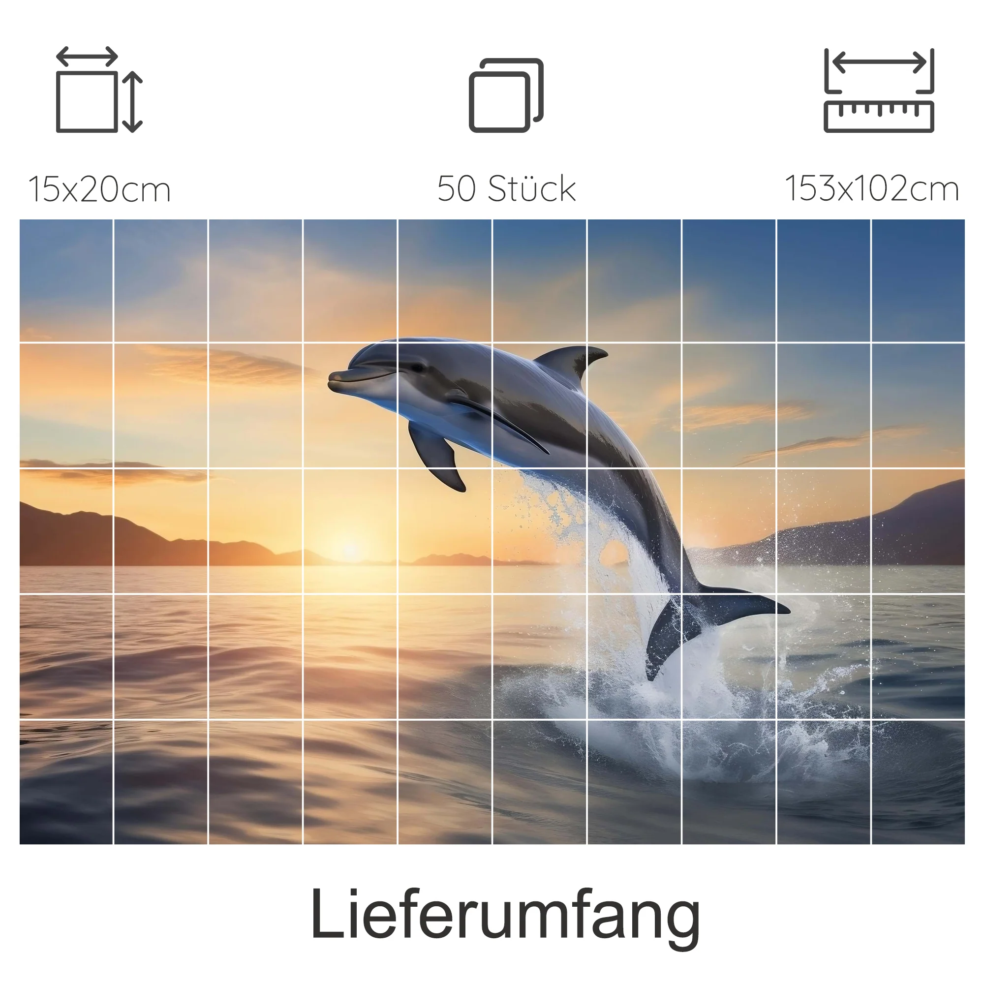 Fliesenaufkleber Delfin - Ein Sprung ins Glück - Image 13