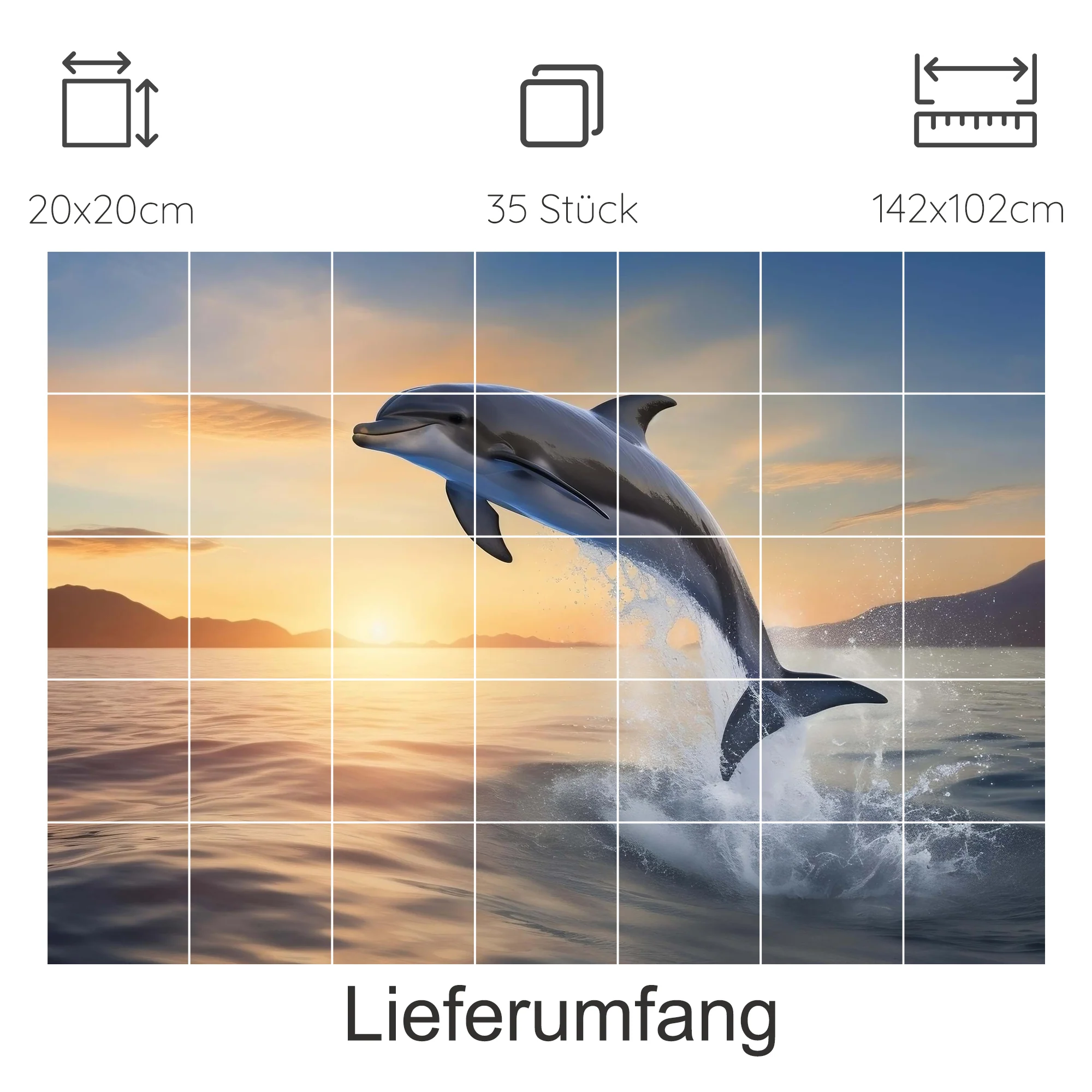 Fliesenaufkleber Delfin - Ein Sprung ins Glück - Image 16