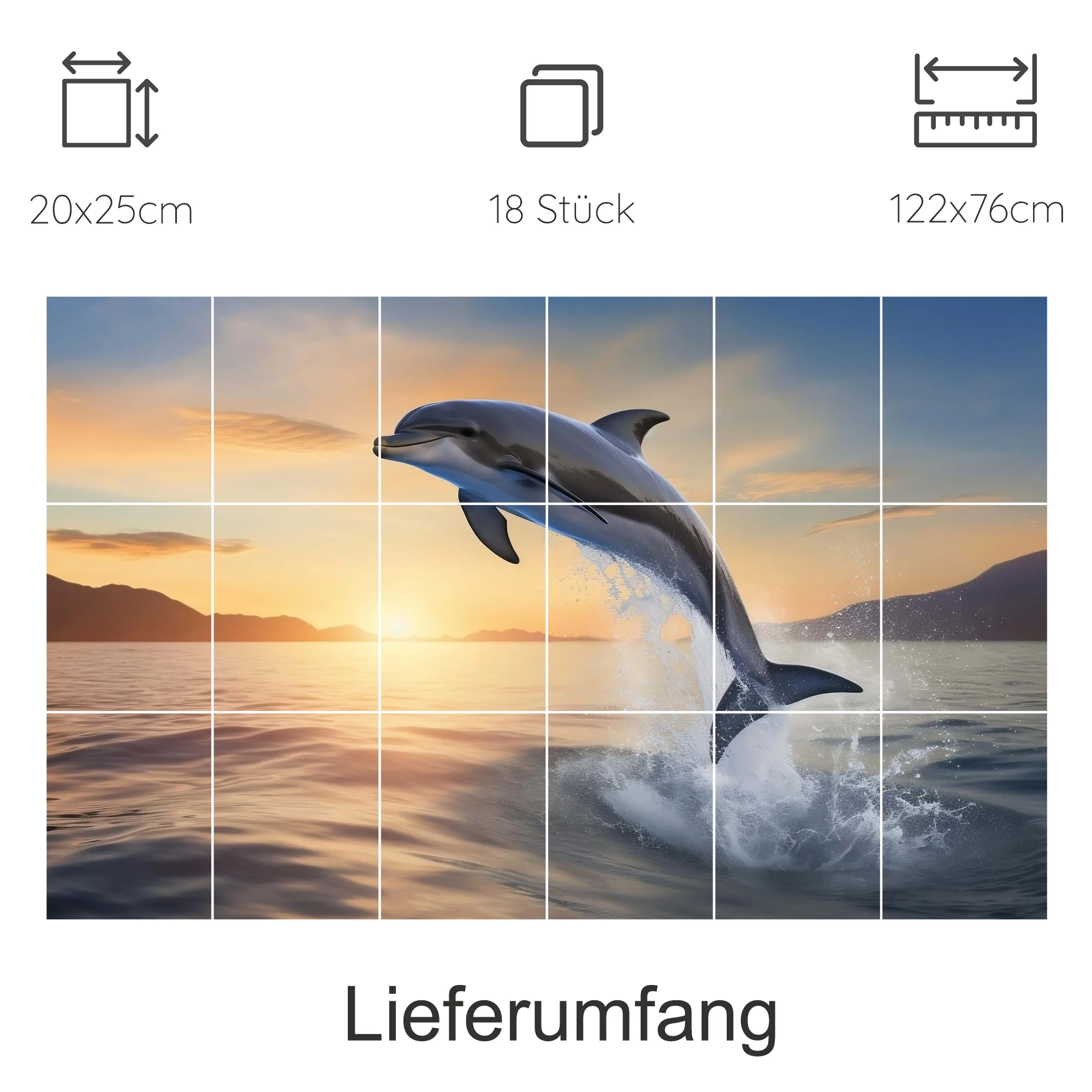 Fliesenaufkleber Delfin - Ein Sprung ins Glück - Image 20
