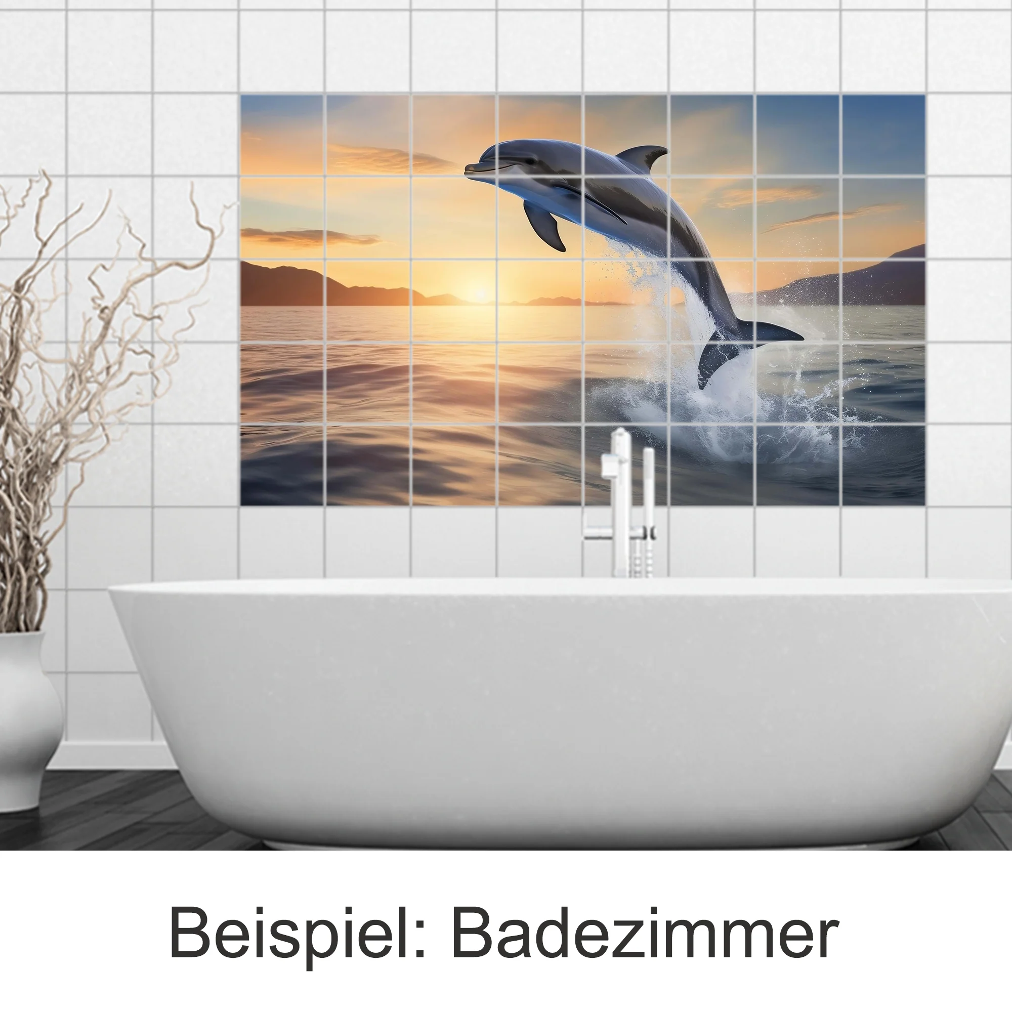 Fliesenaufkleber Delfin - Ein Sprung ins Glück - Image 4