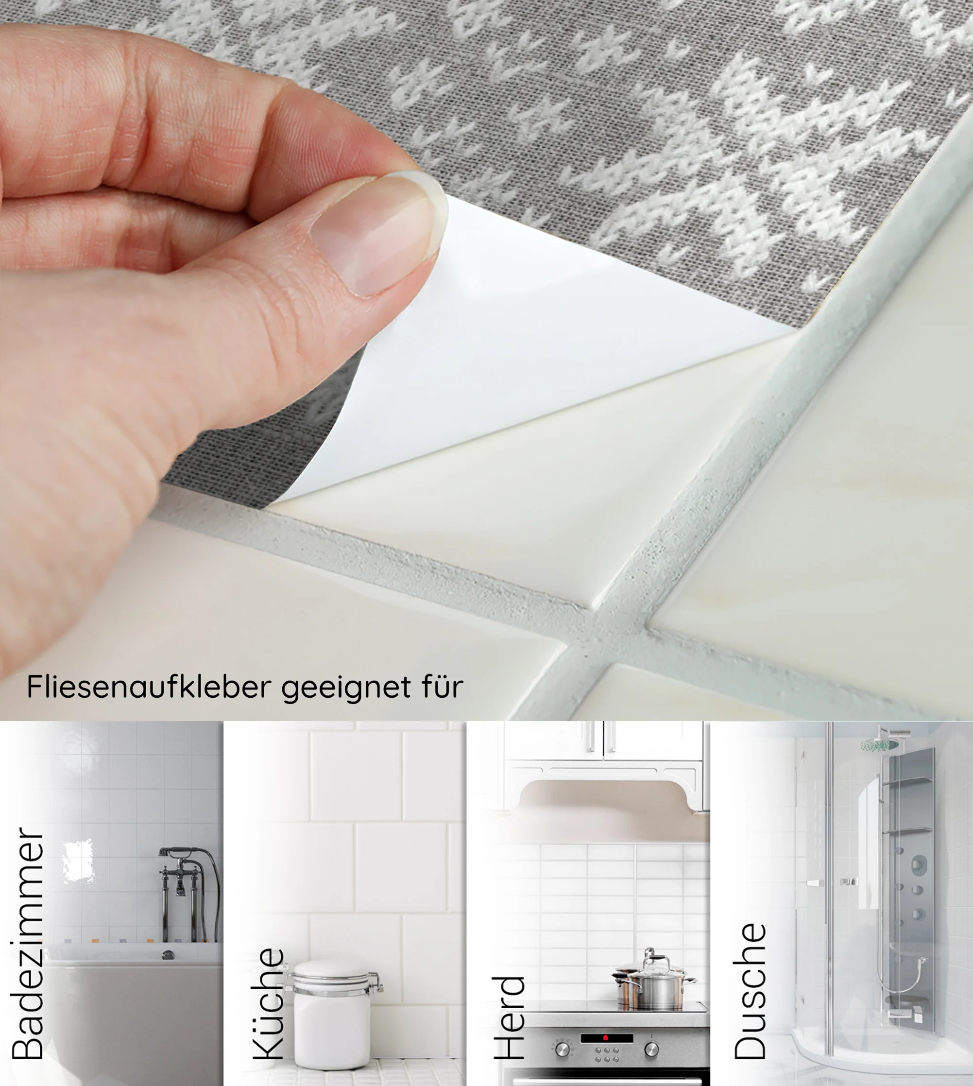 Fliesenaufkleber Grau Farben - Image 6