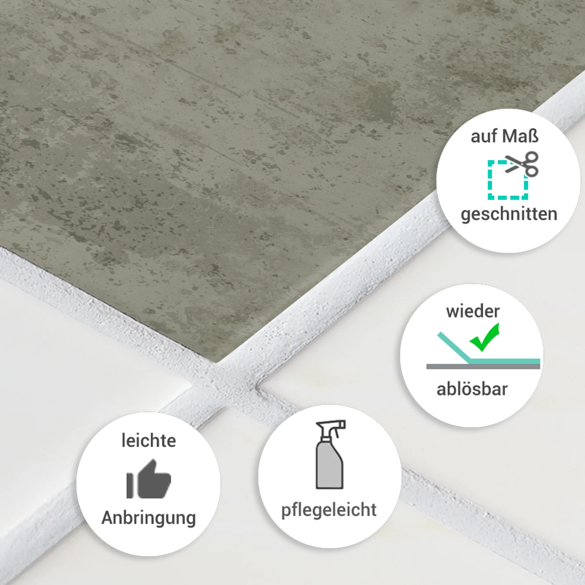 Fliesenaufkleber Grüner Farbmix - Image 7