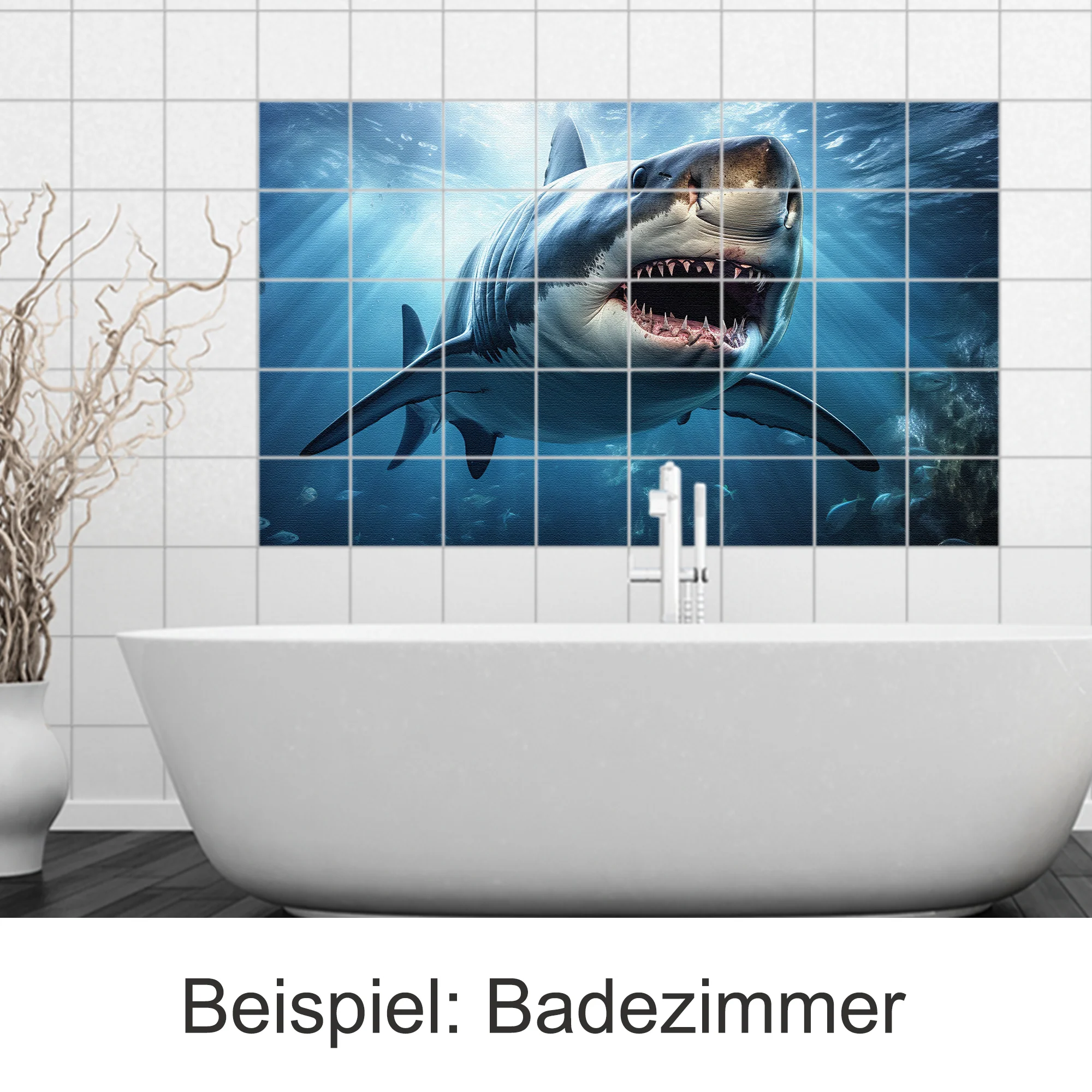 Fliesenaufkleber Hai - Ein Abenteuer für dein Zuhause - Image 4