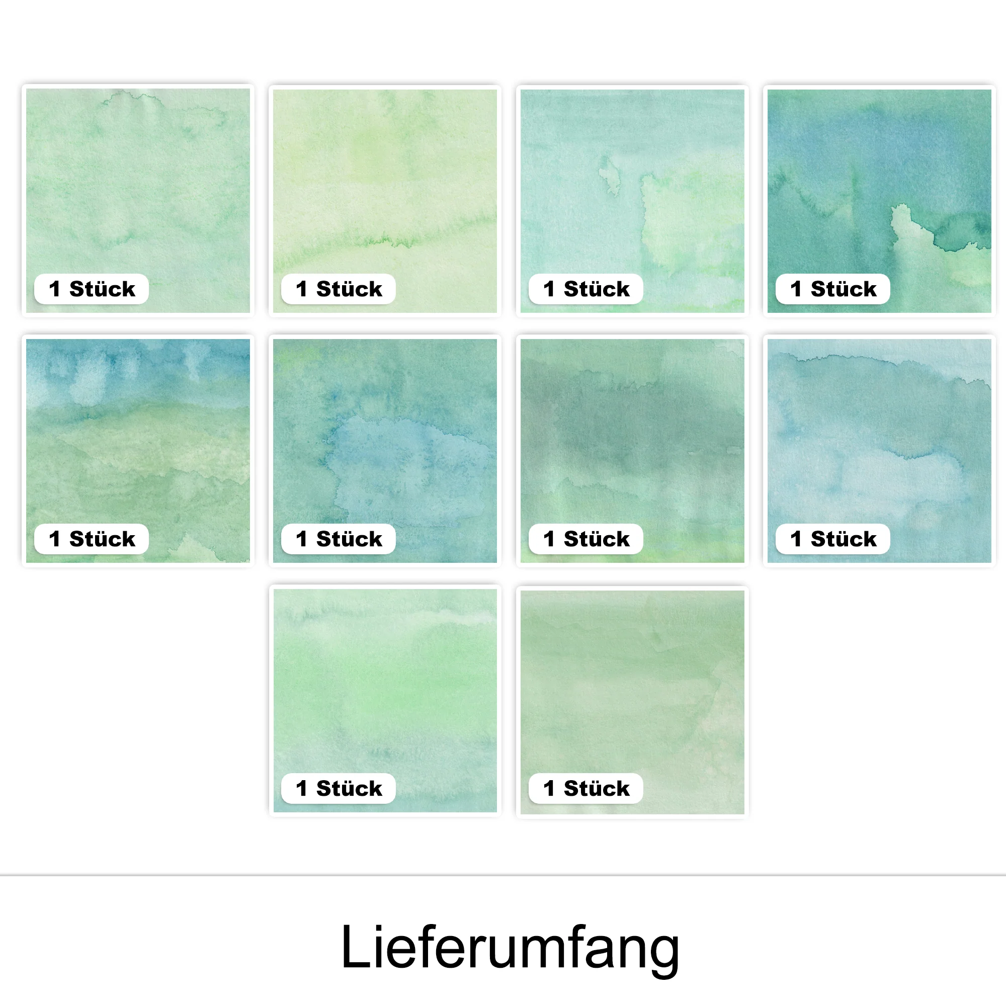 Fliesenaufkleber in grün - Image 2