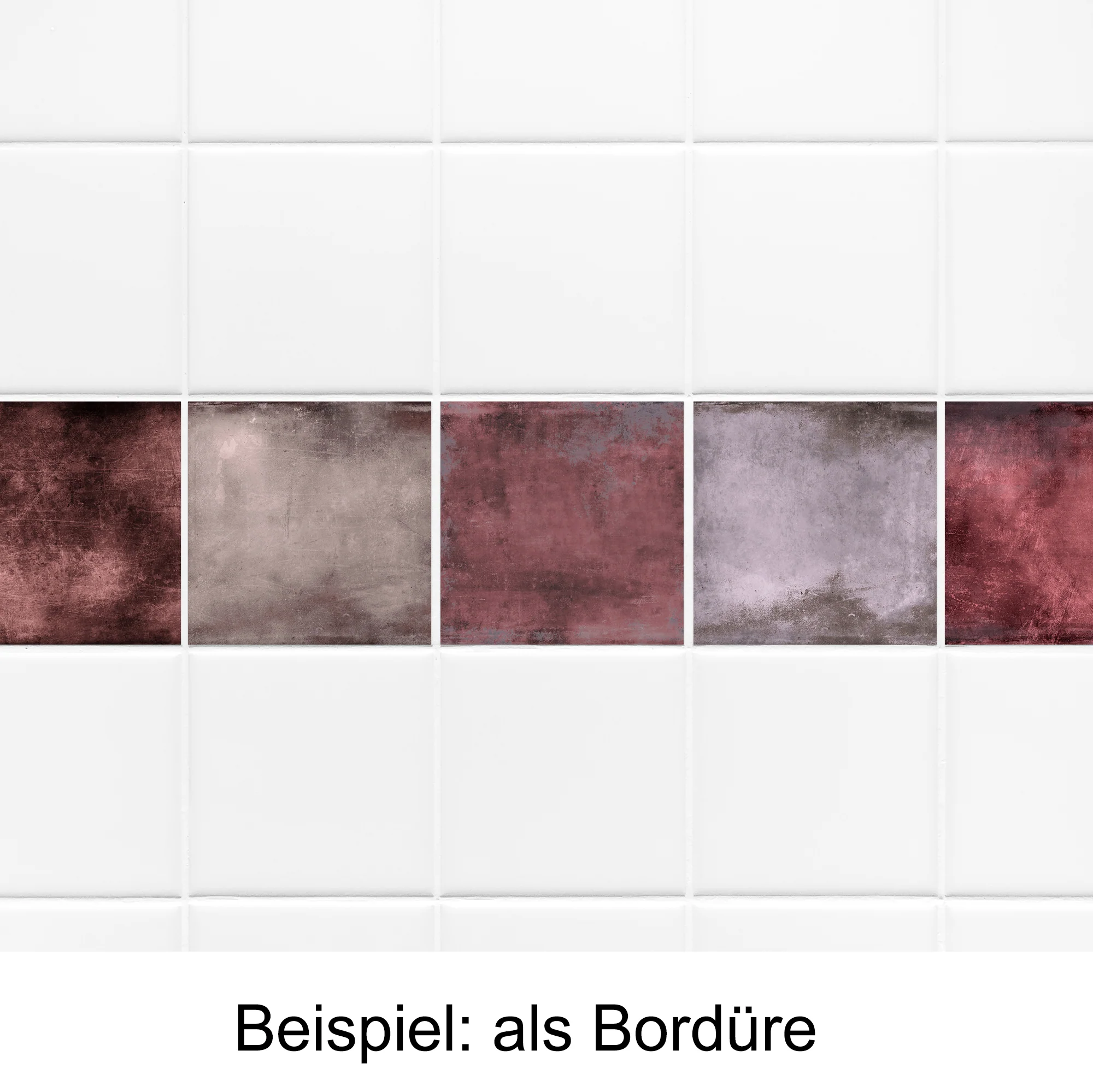 Fliesenaufkleber in Vintage Beton & Metall - Image 4