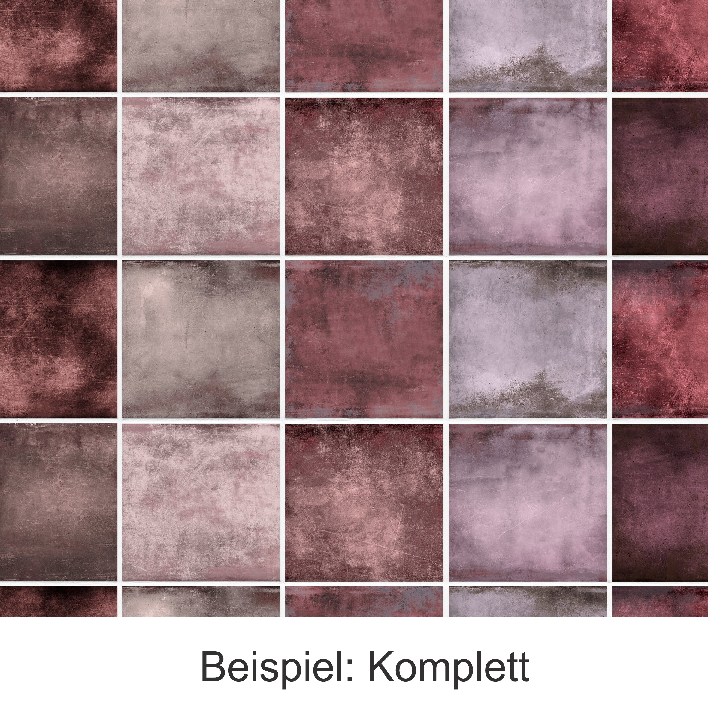 Fliesenaufkleber in Vintage Beton & Metall - Image 5