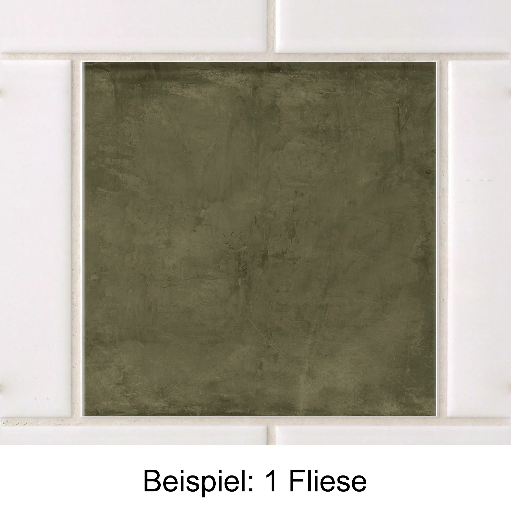 Fliesenaufkleber in sanften Grüntönen - Image 3