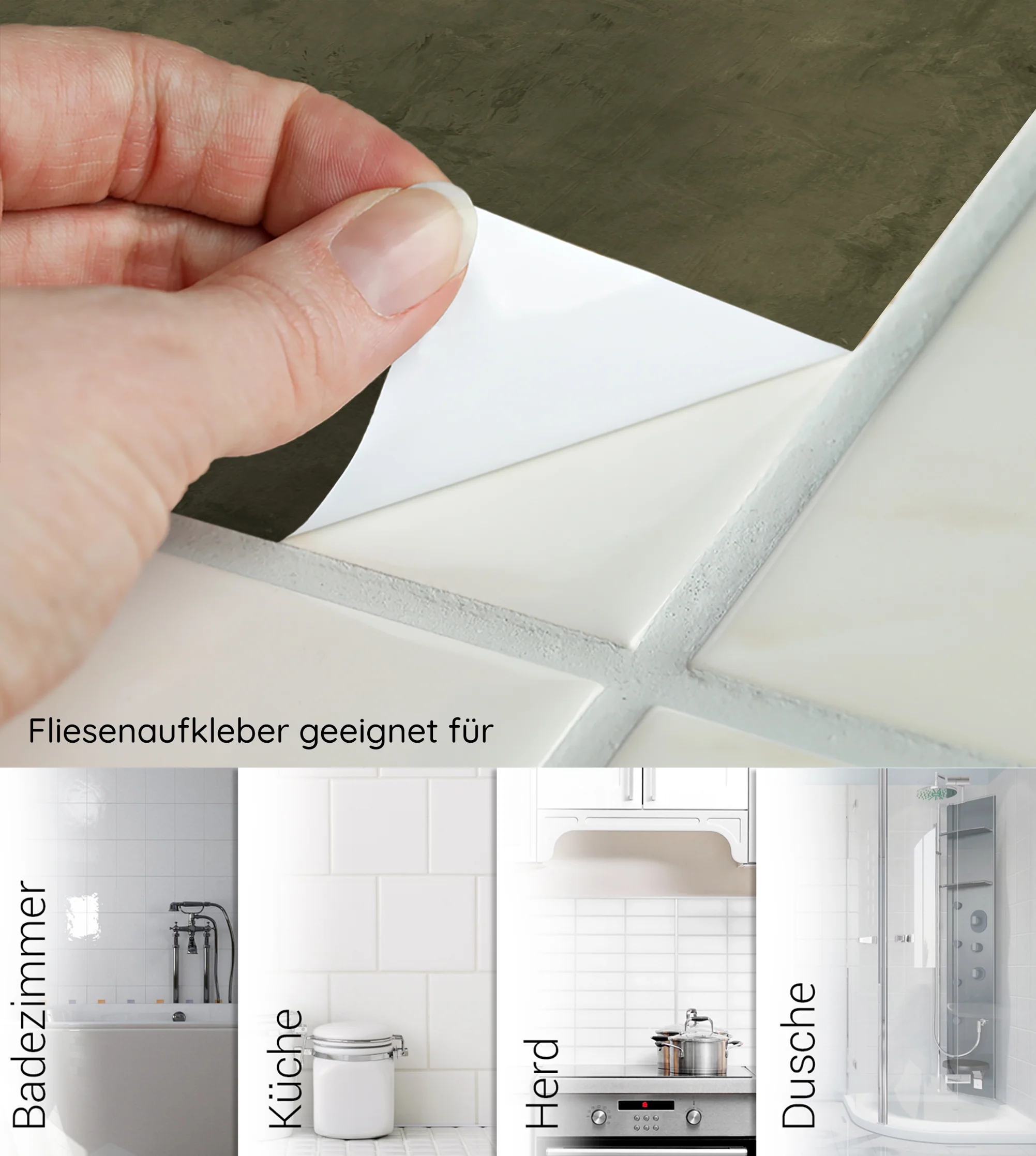 Fliesenaufkleber in sanften Grüntönen - Image 6
