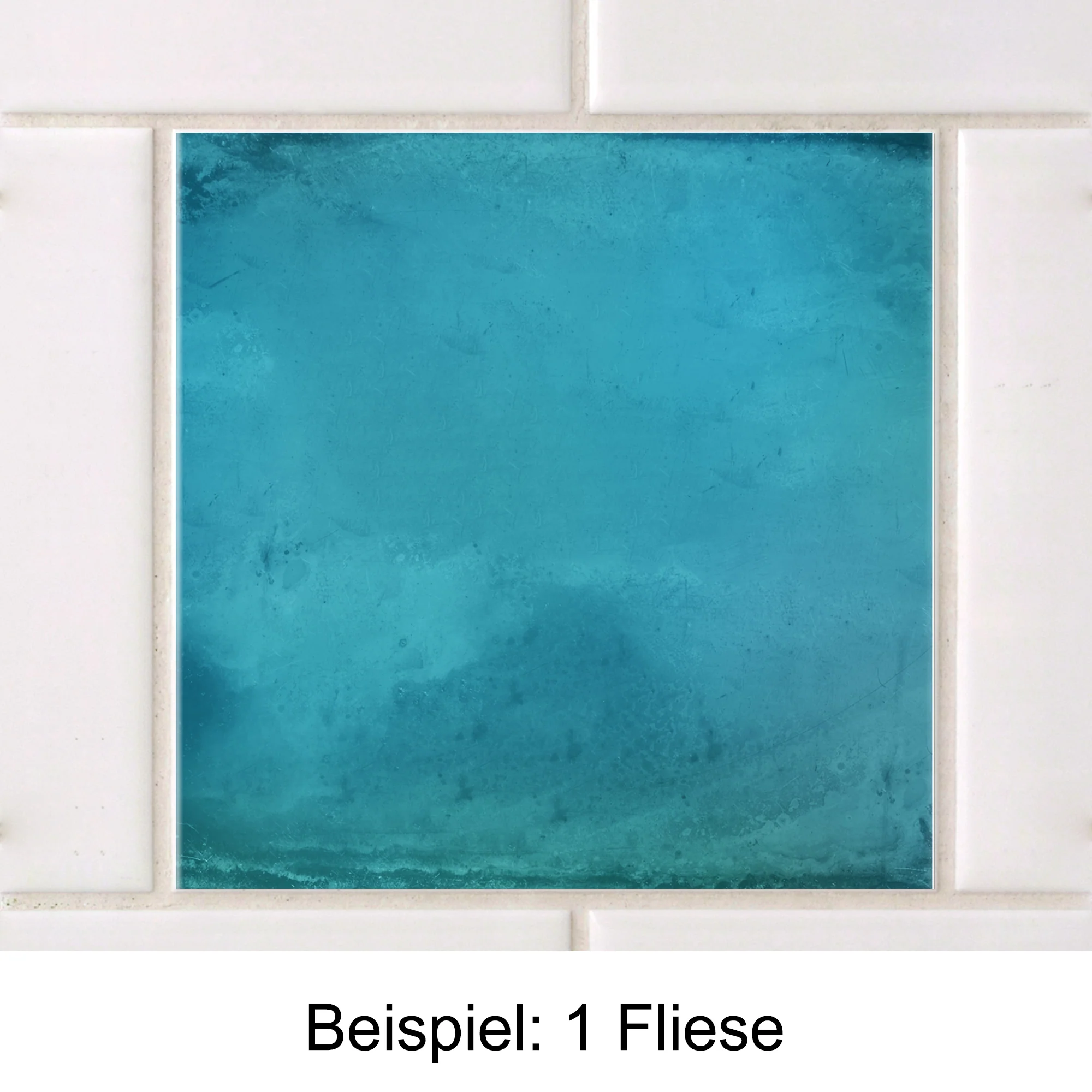 Fliesenaufkleber in Türkis - Image 3