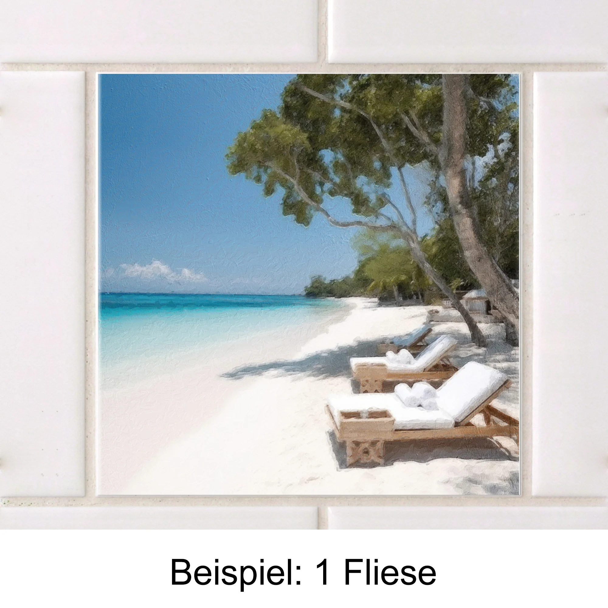 Fliesenaufkleber Karibikstrand - Image 3