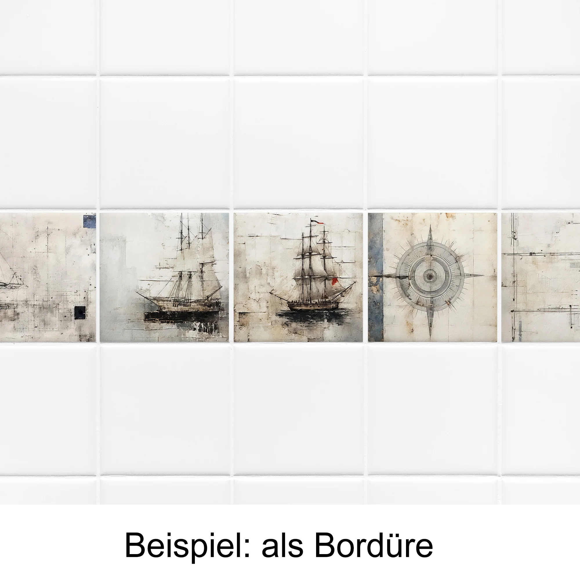 Fliesenaufkleber Kompass - Image 4