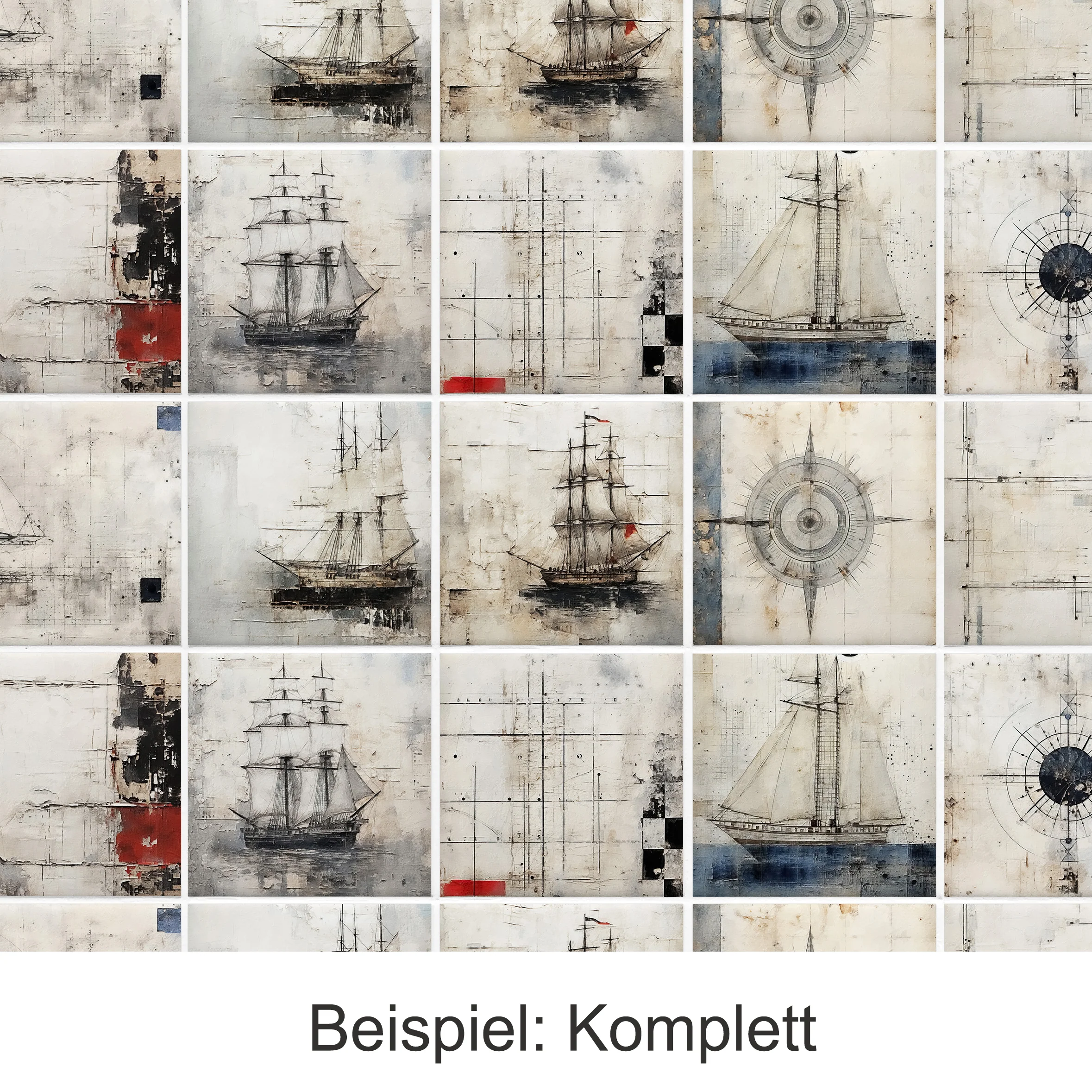 Fliesenaufkleber Kompass - Image 5