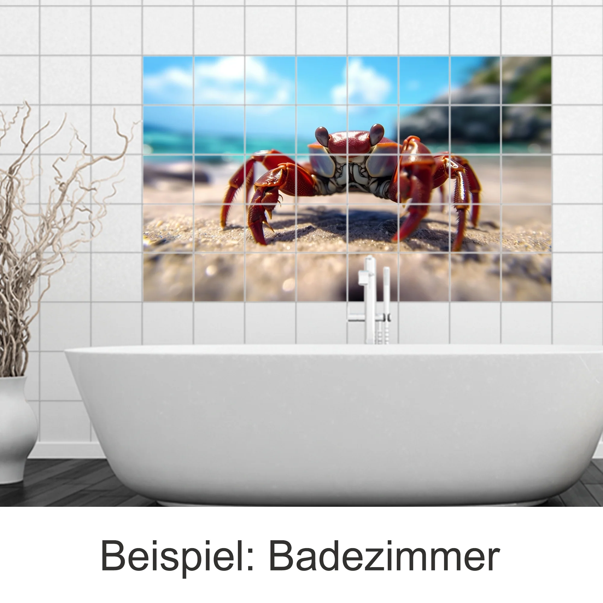 Fliesenaufkleber Krabbe - Ein Hauch von maritimem Flair - Image 4