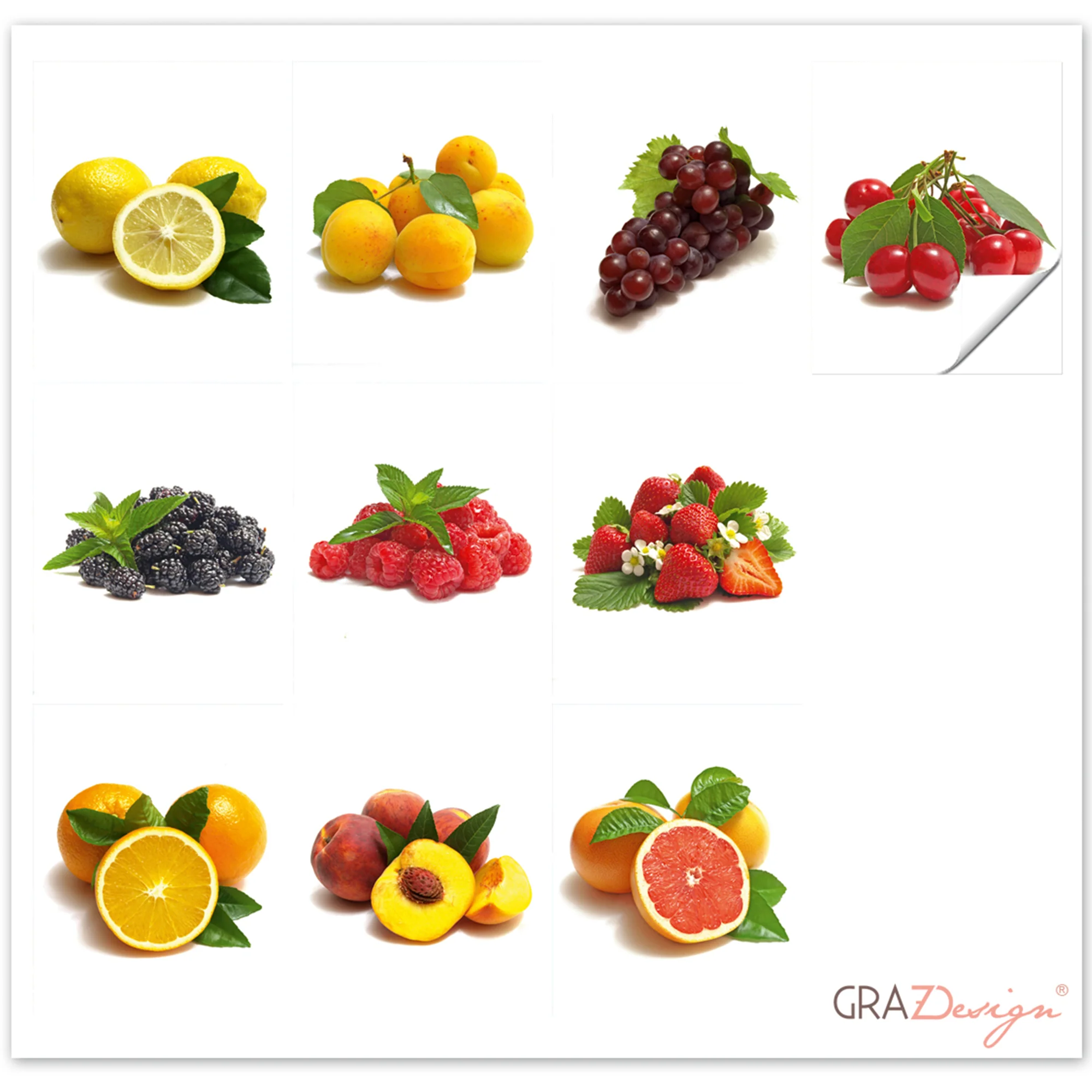Fliesenaufkleber Fruchtiges Obst Design - Image 2