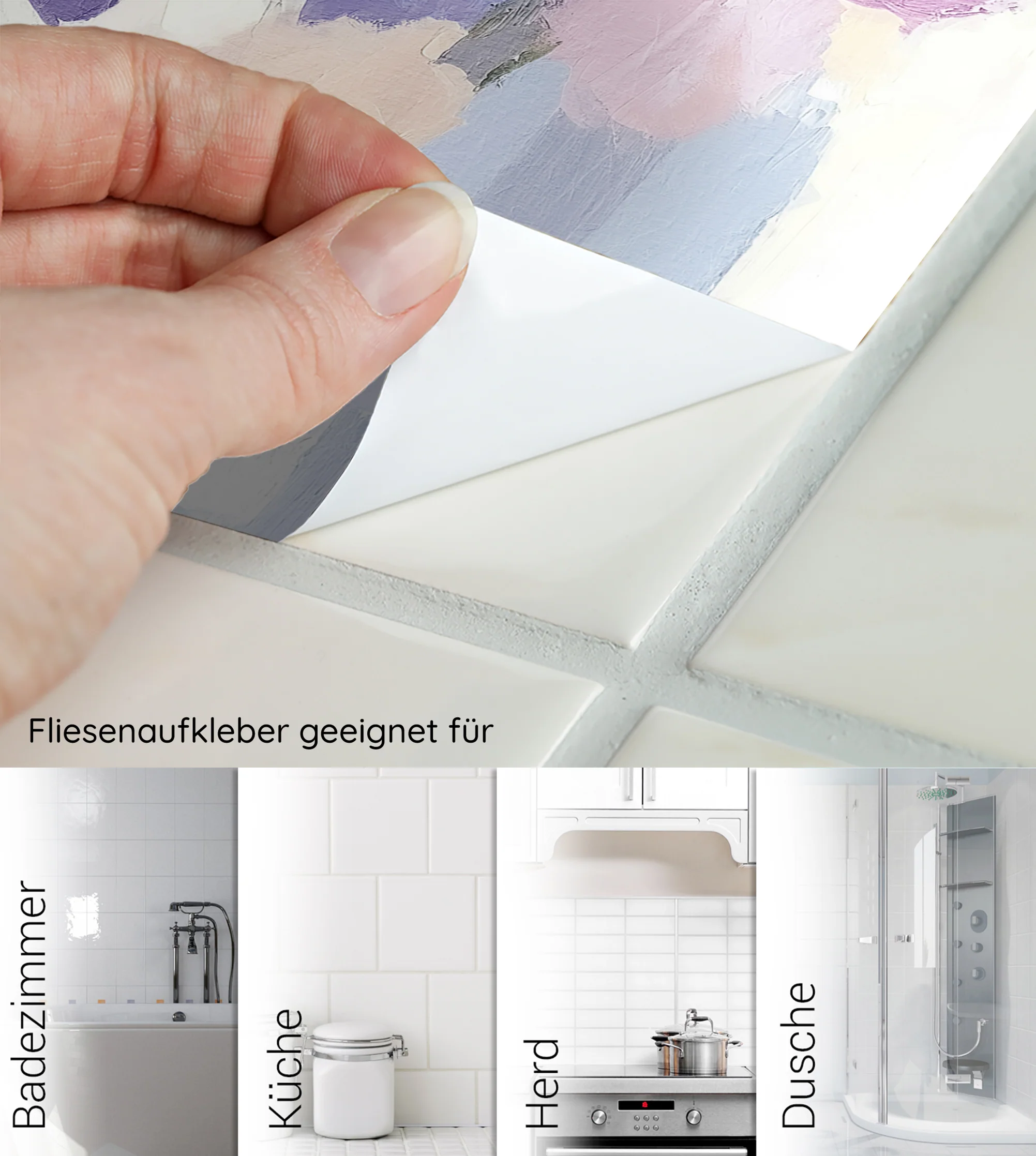 Fliesenaufkleber mit floralen Motiven - Image 6